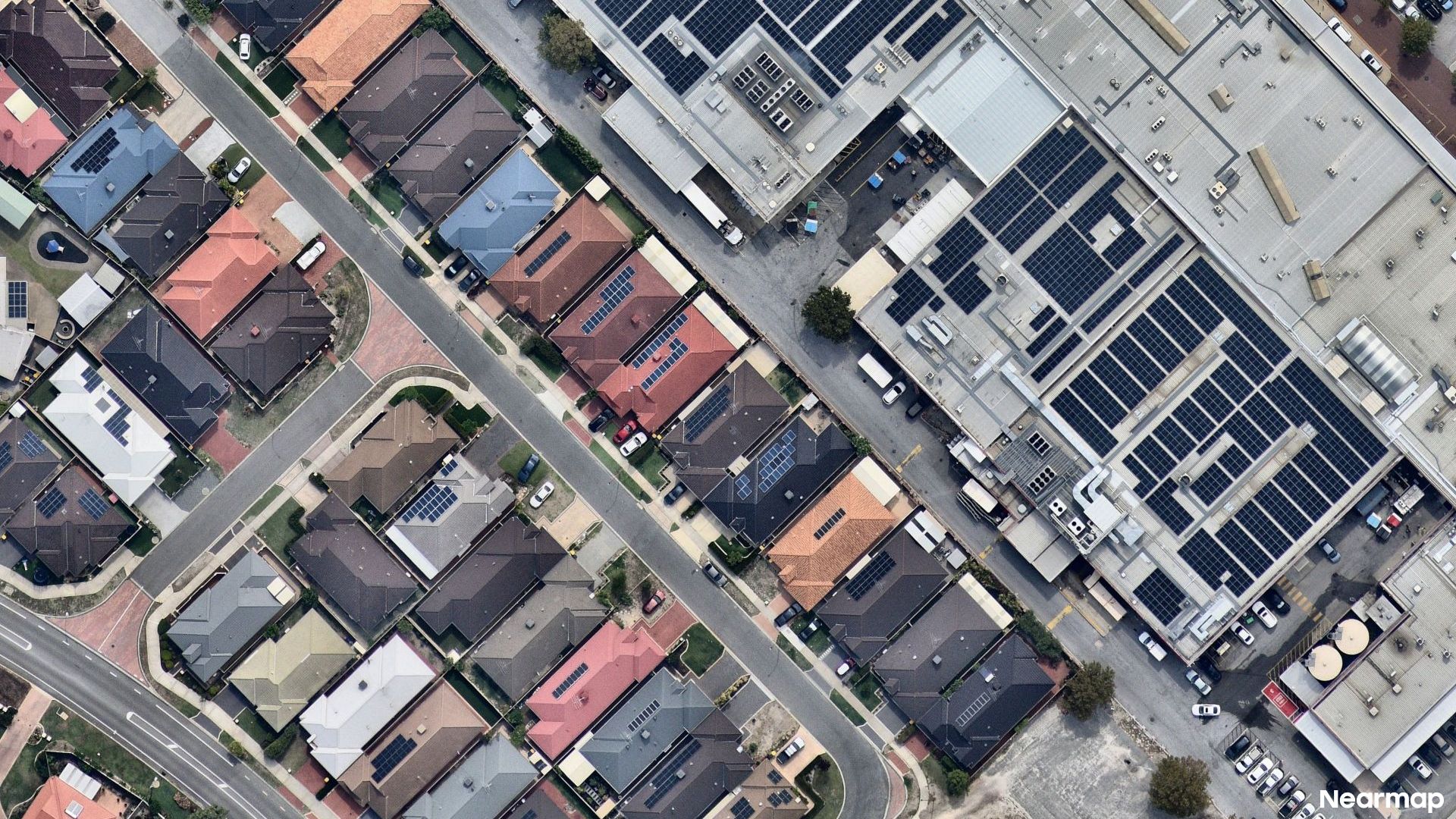 Vertical aerial view