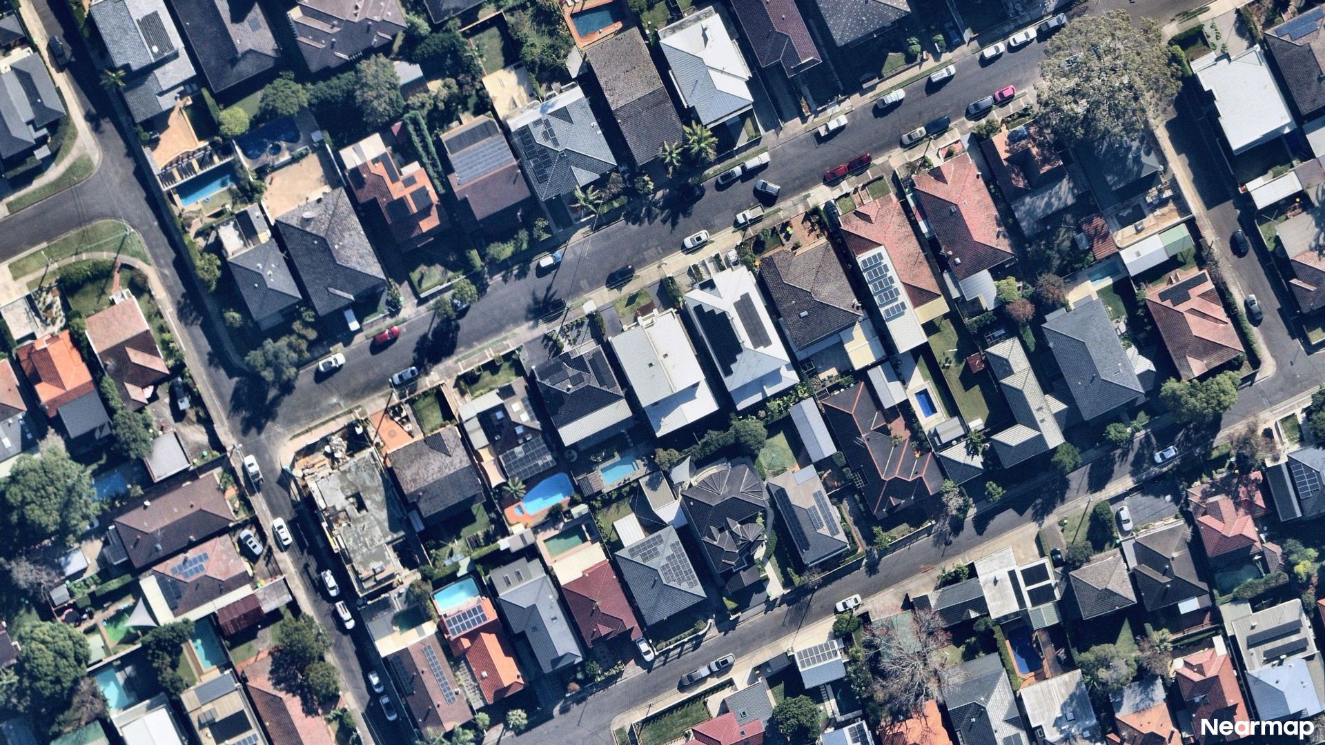 Vertical aerial view