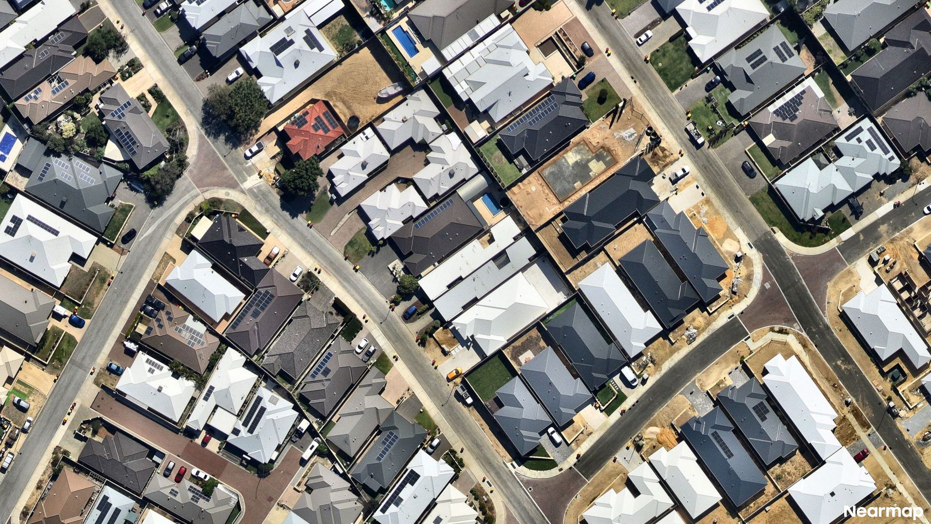 Vertical aerial view
