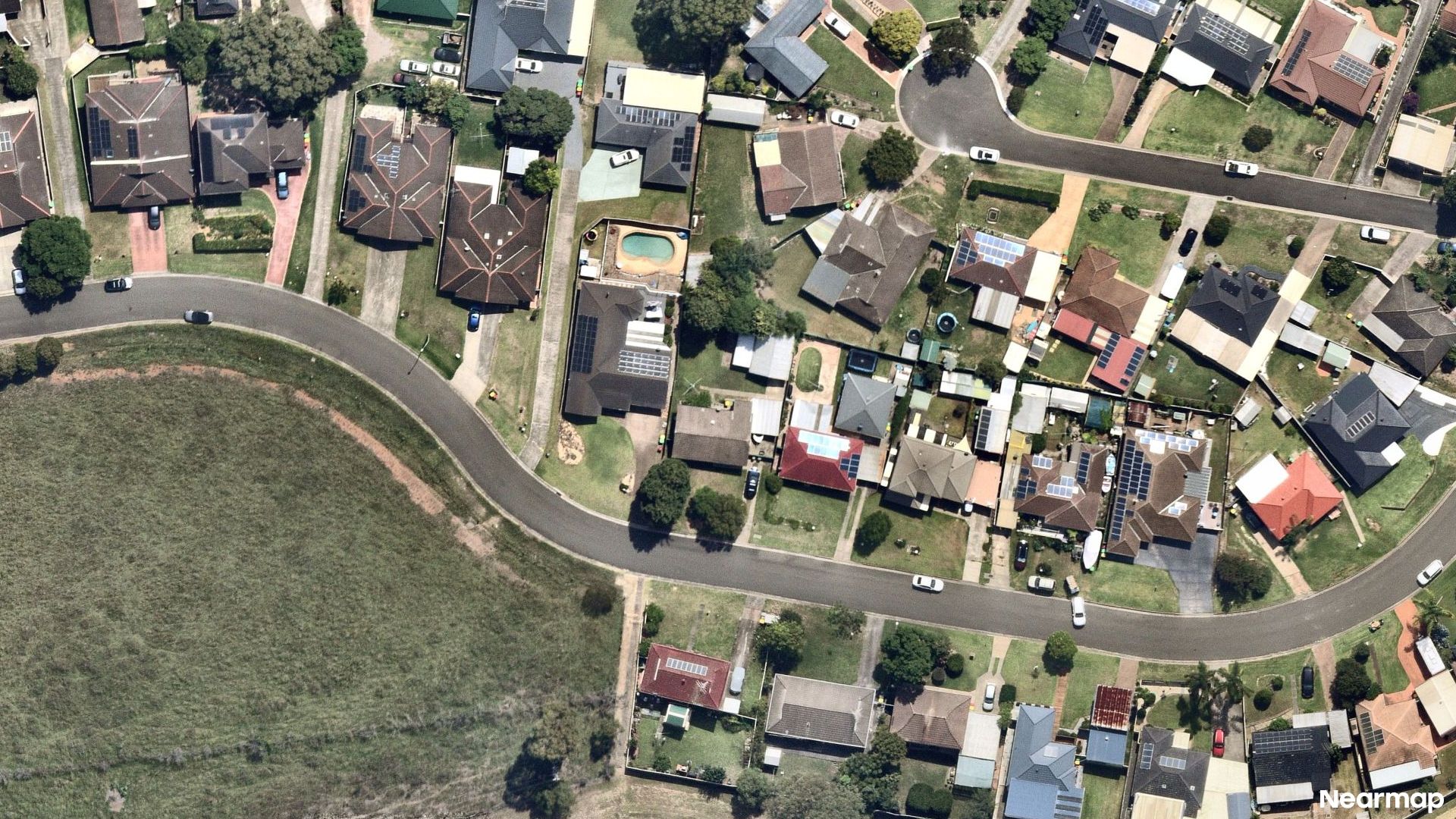 Vertical aerial view