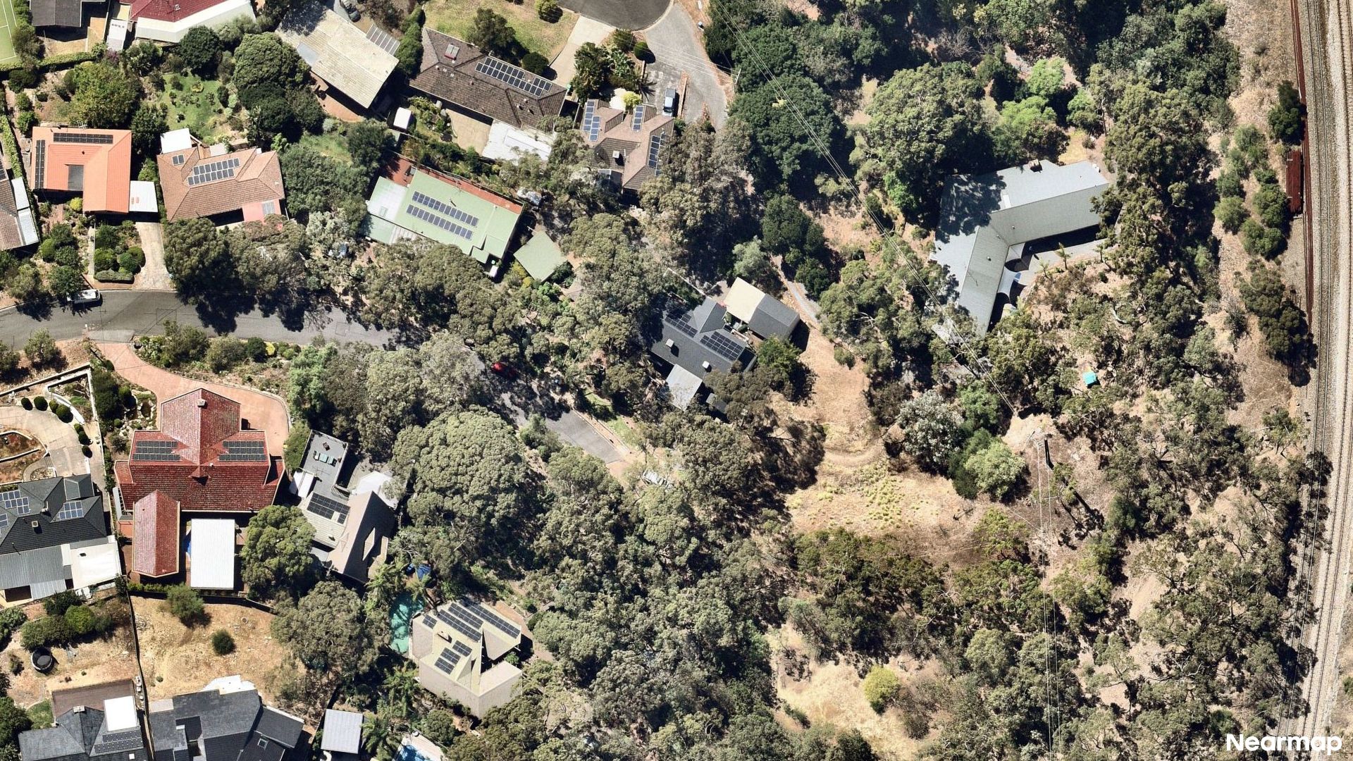 Vertical aerial view