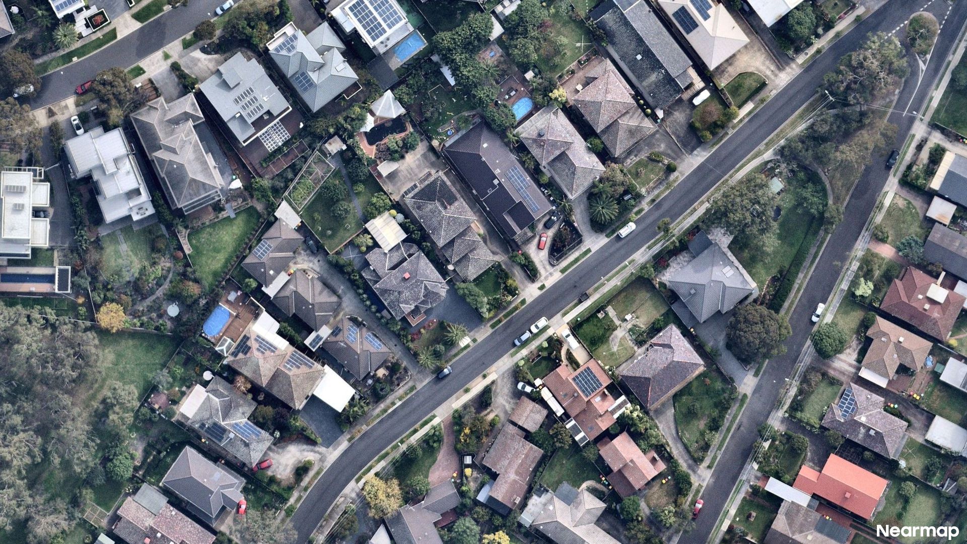 Vertical aerial view