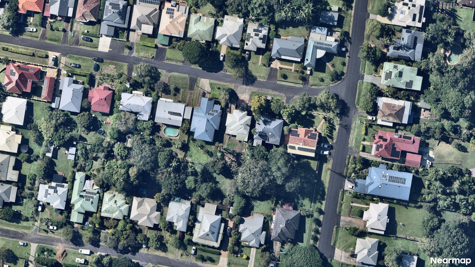 Vertical aerial view