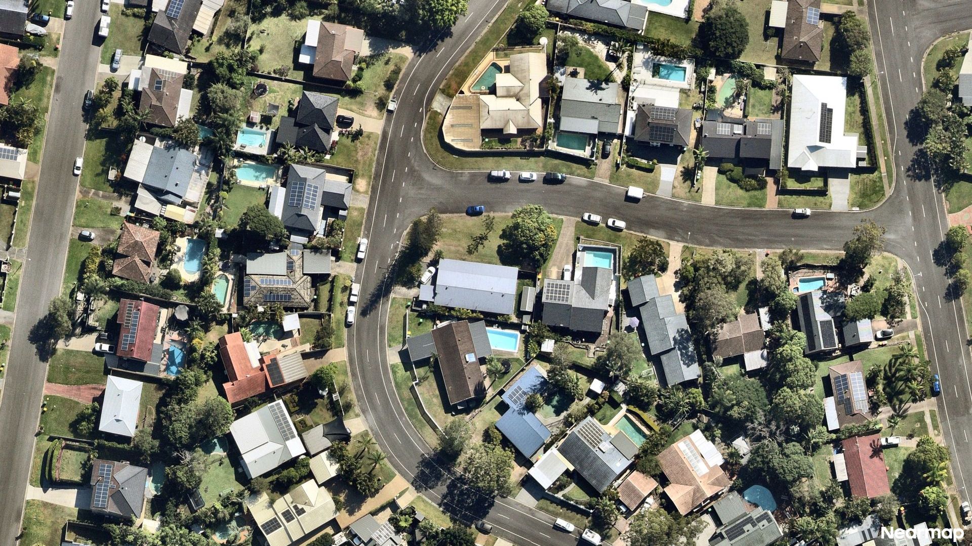 Vertical aerial view