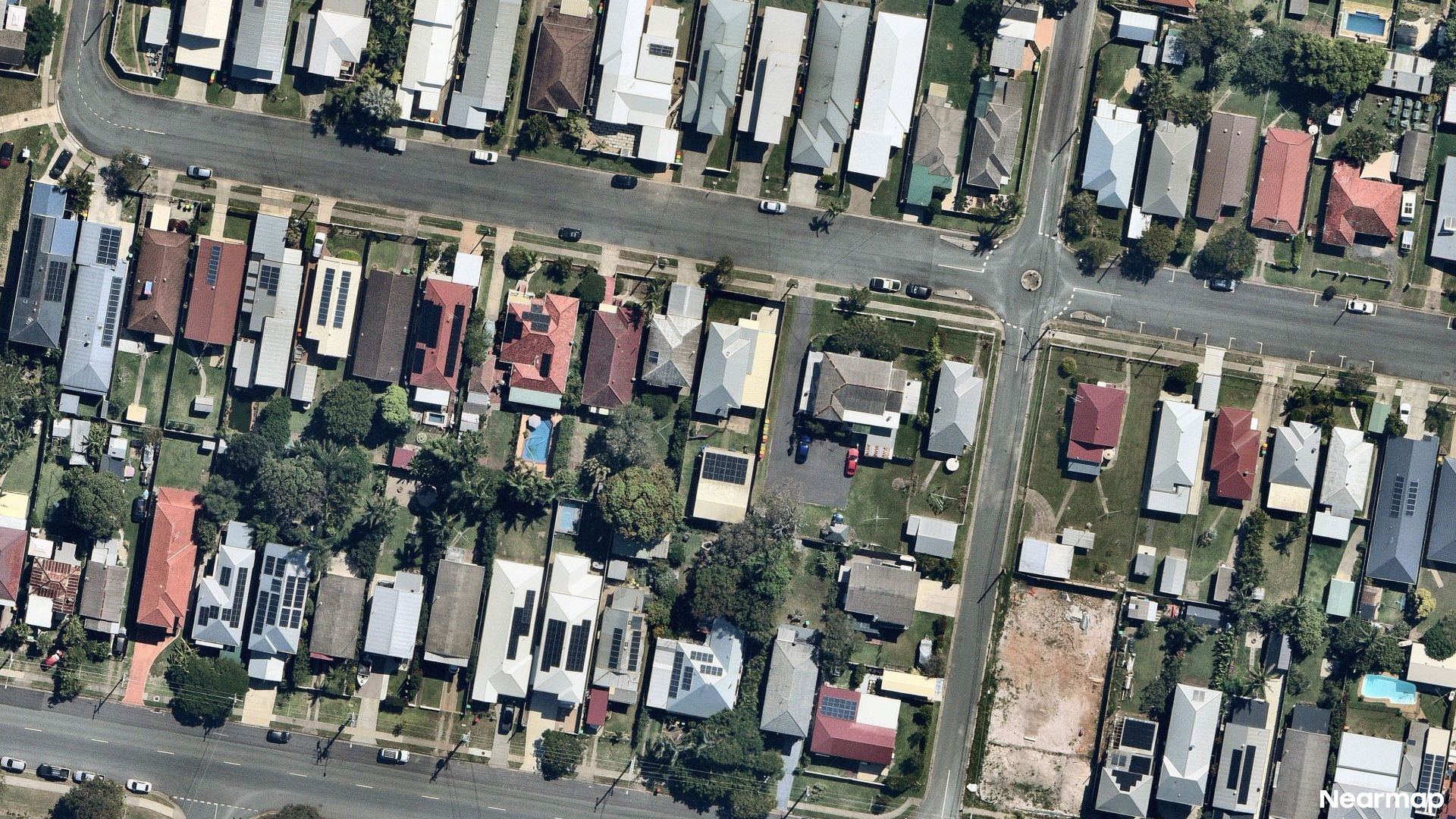 Vertical aerial view