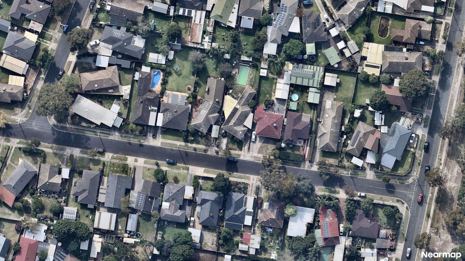 Vertical aerial view
