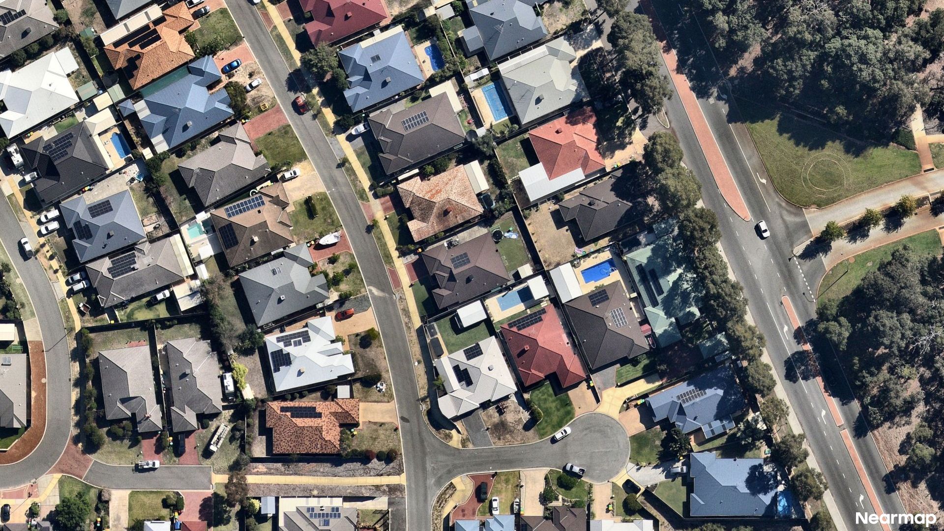 Vertical aerial view