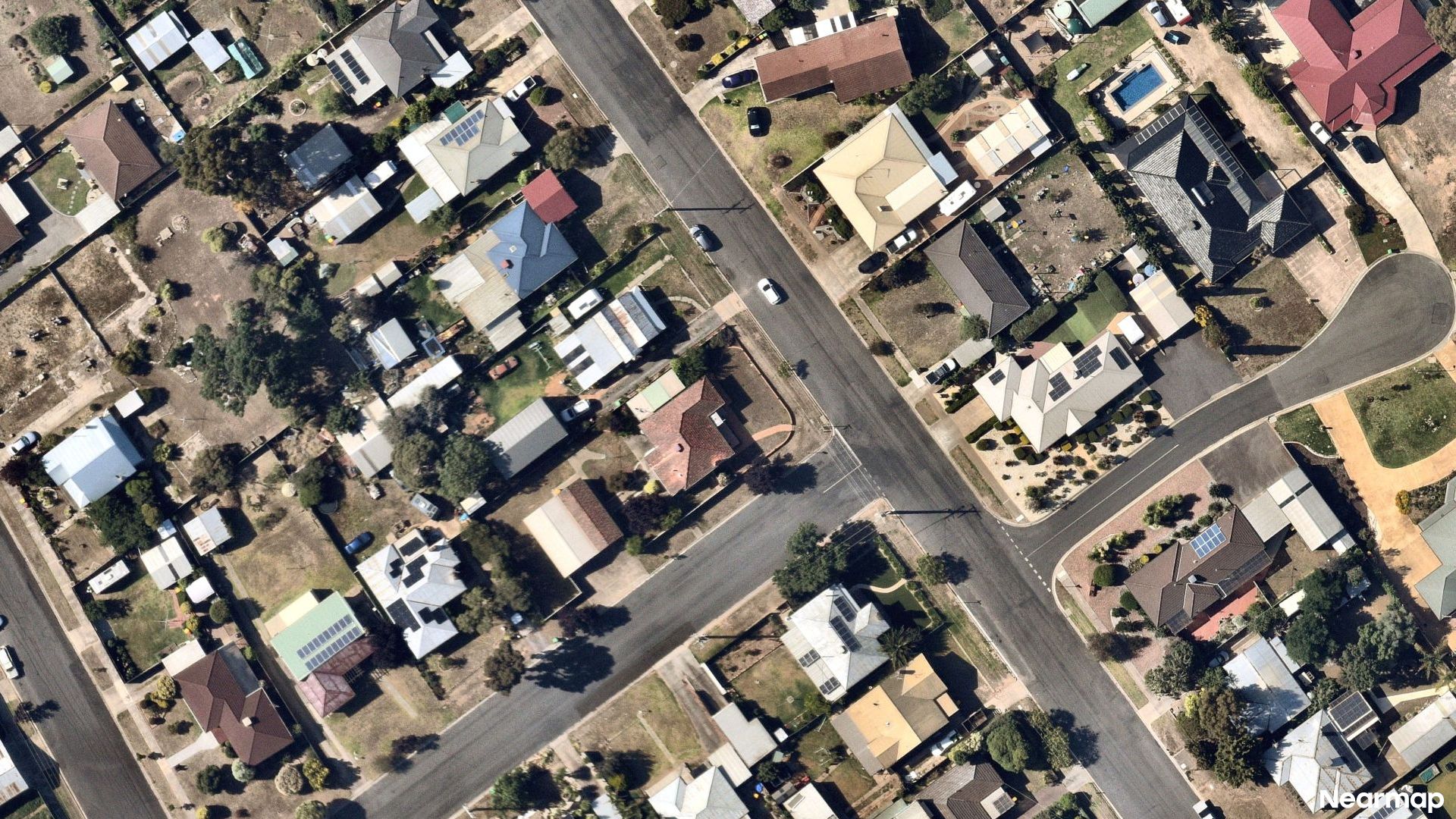 Vertical aerial view