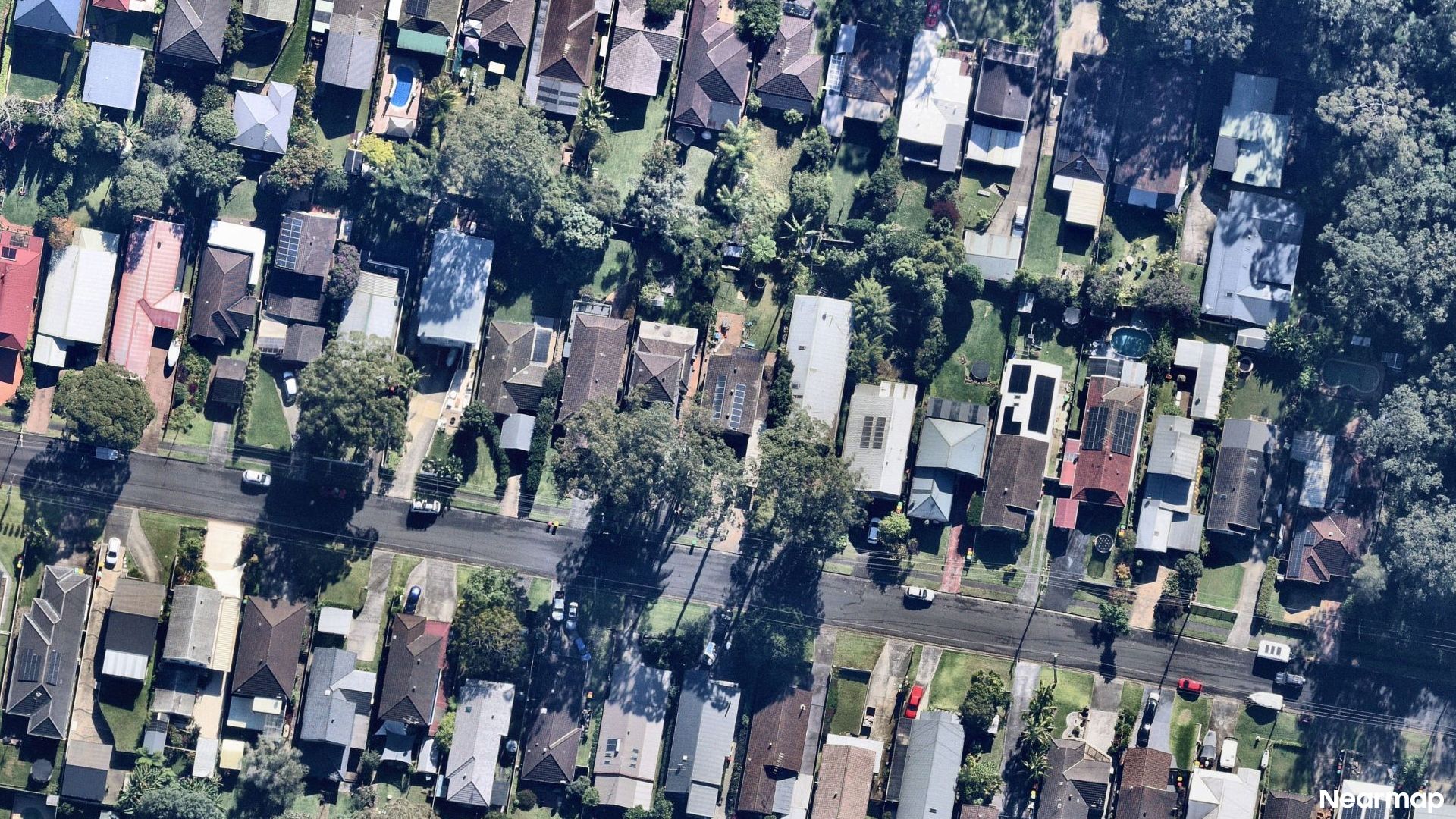Vertical aerial view