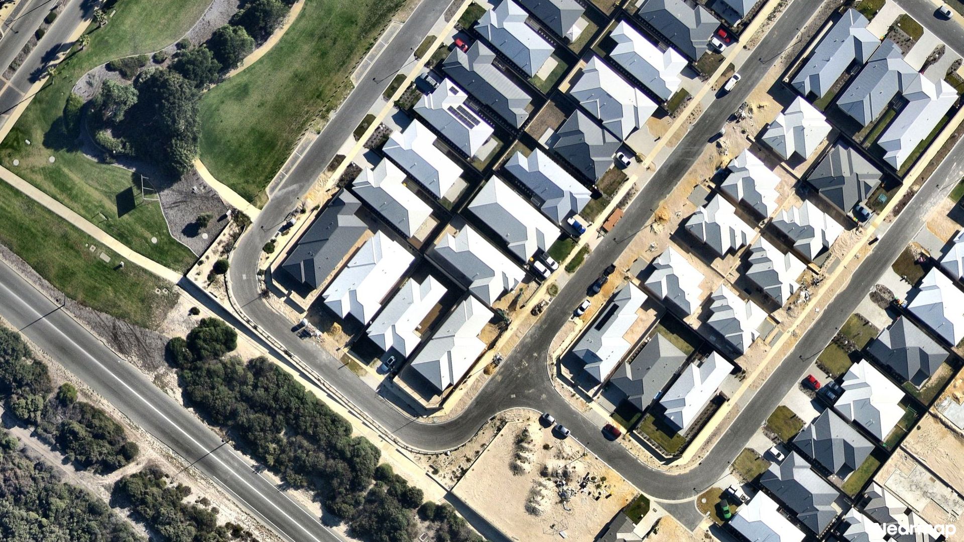 Vertical aerial view