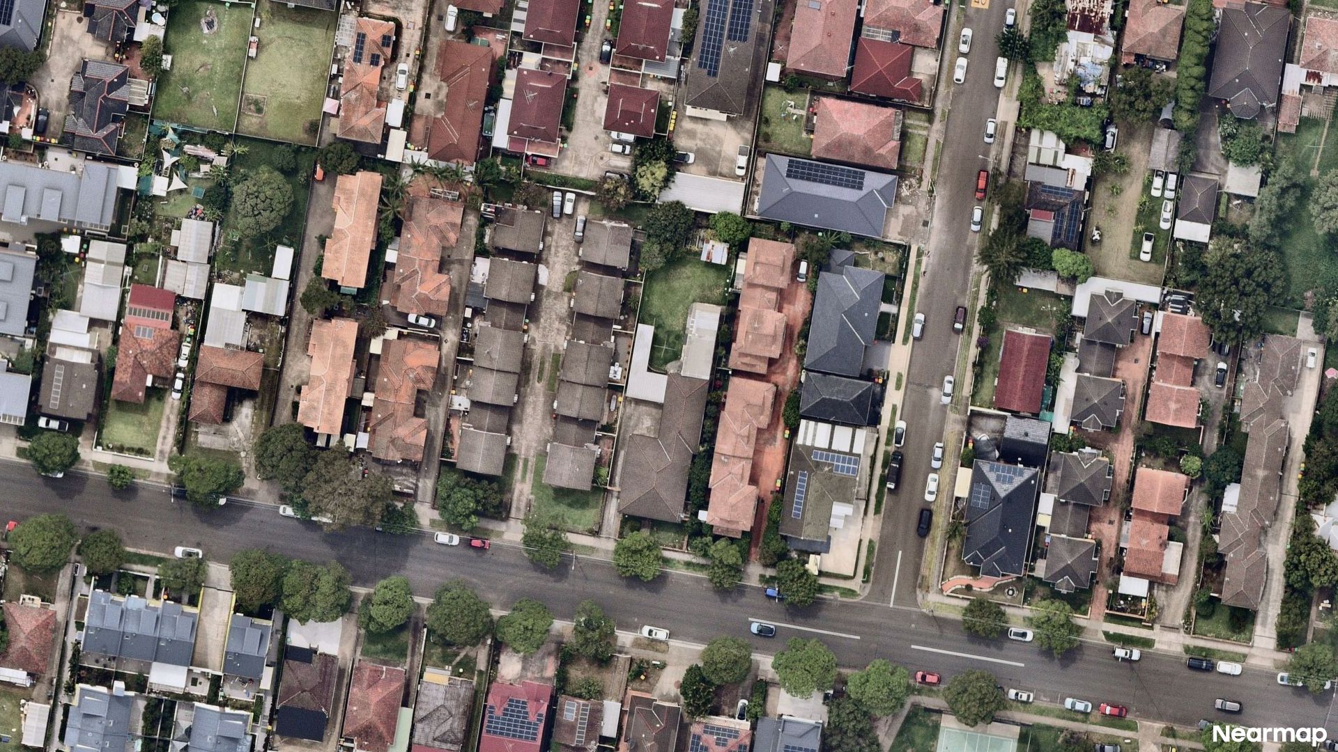 Vertical aerial view