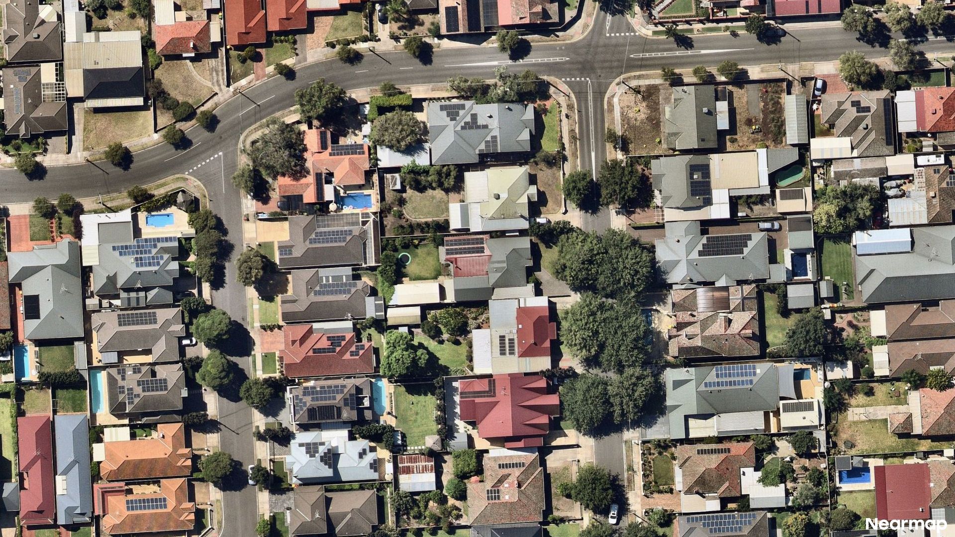Vertical aerial view