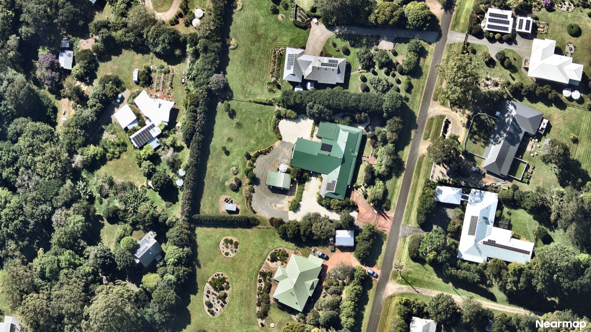 Vertical aerial view