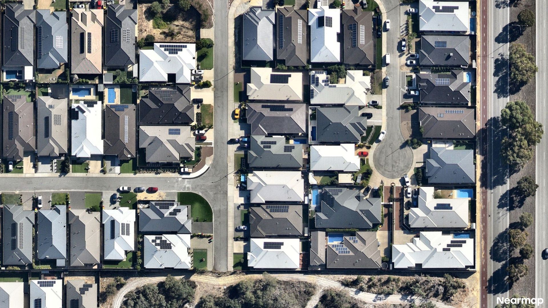 Vertical aerial view