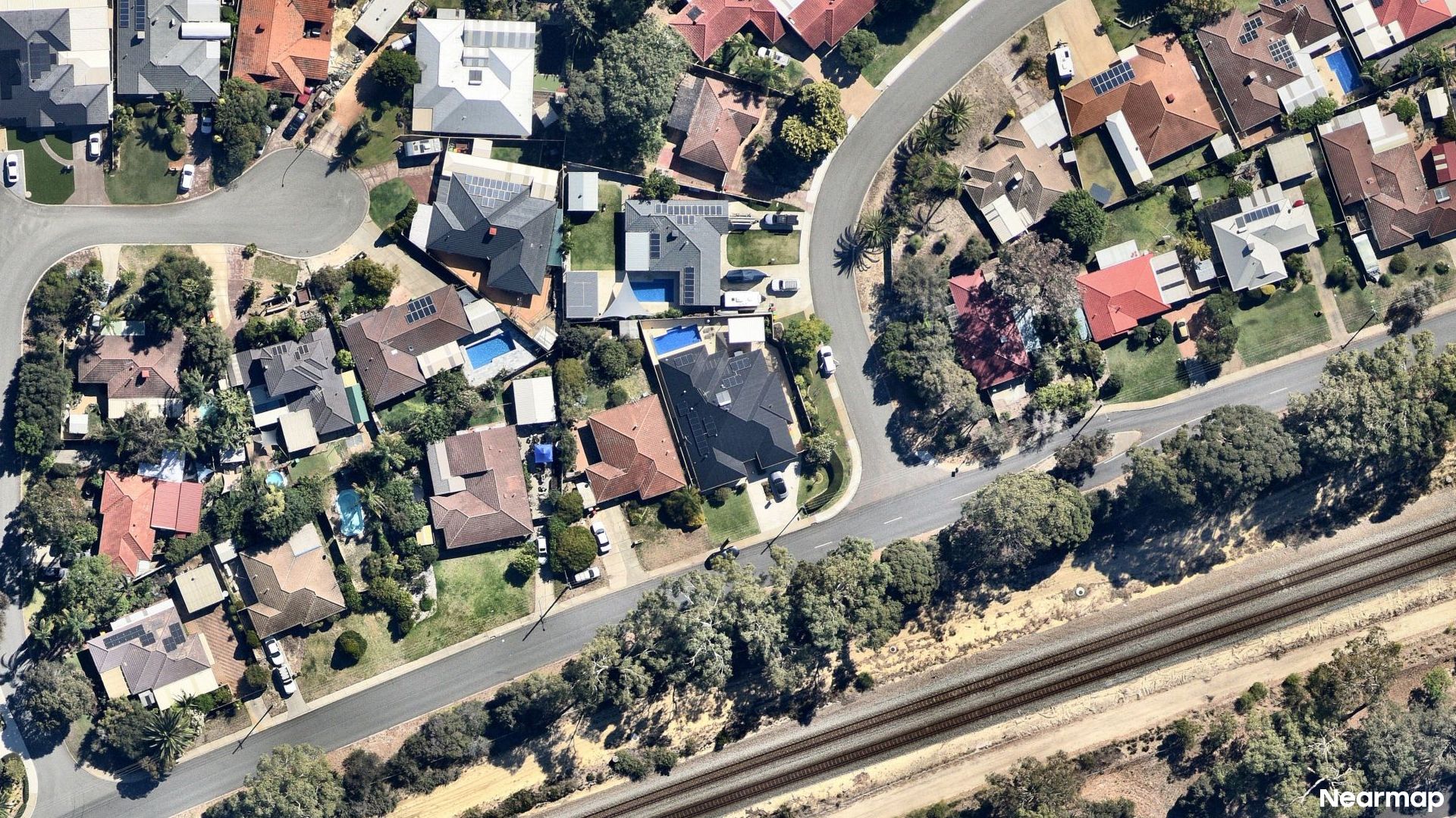 Vertical aerial view