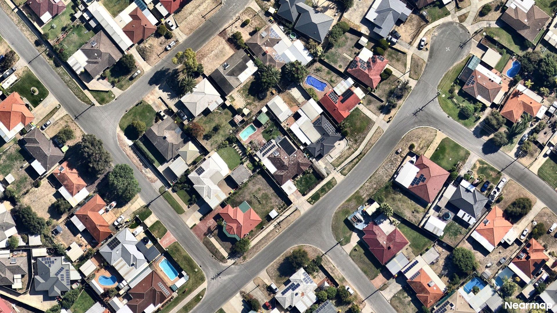 Vertical aerial view