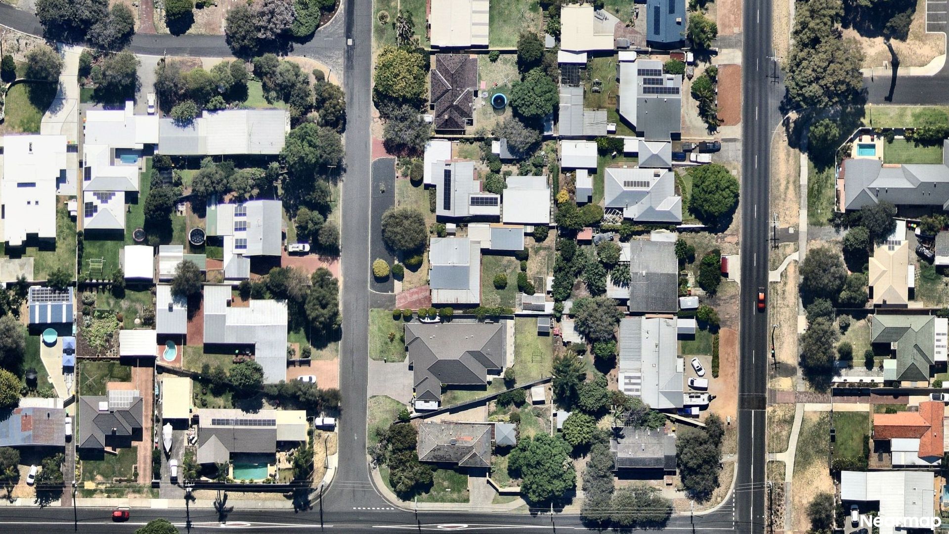 Vertical aerial view