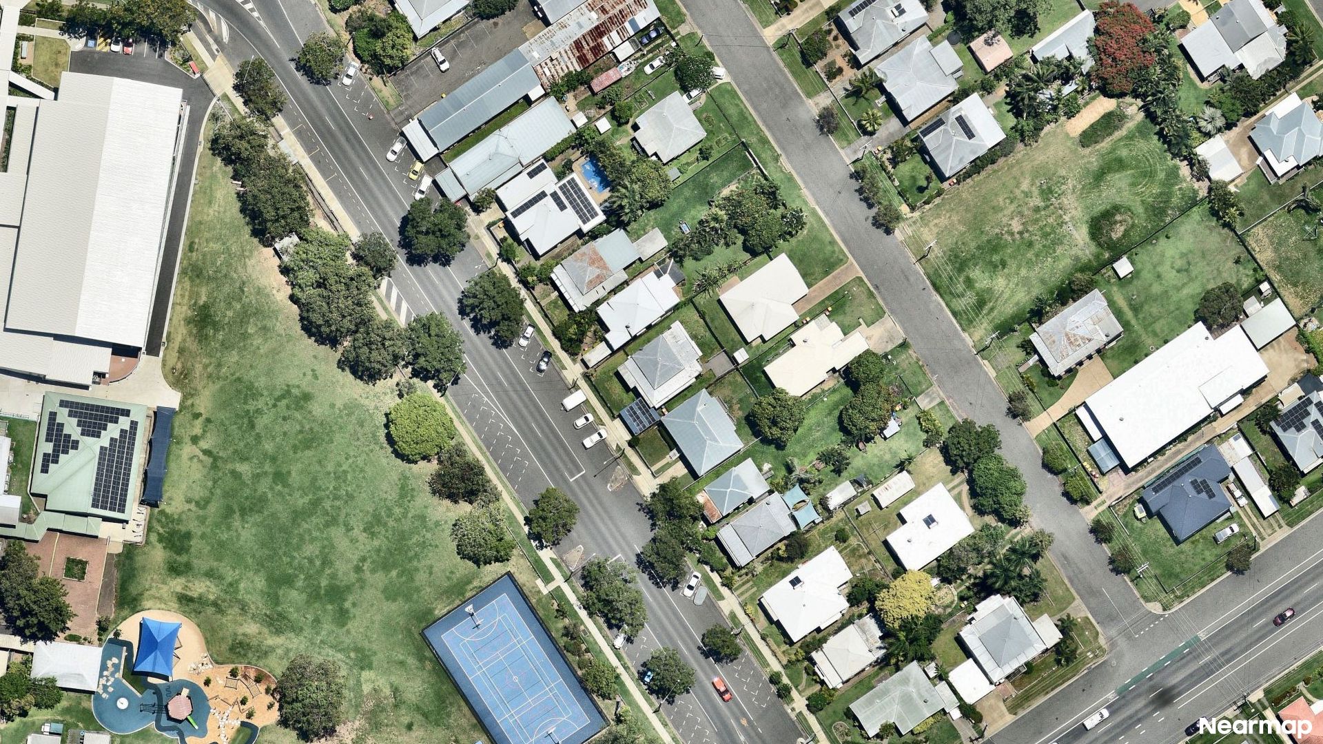 Vertical aerial view