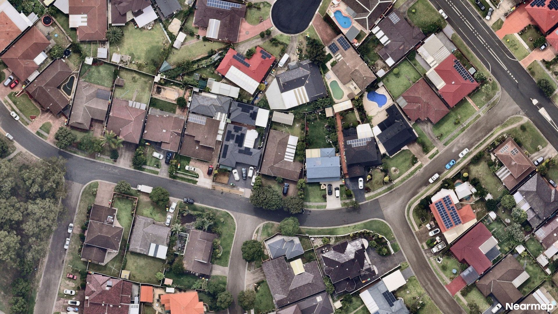 Vertical aerial view