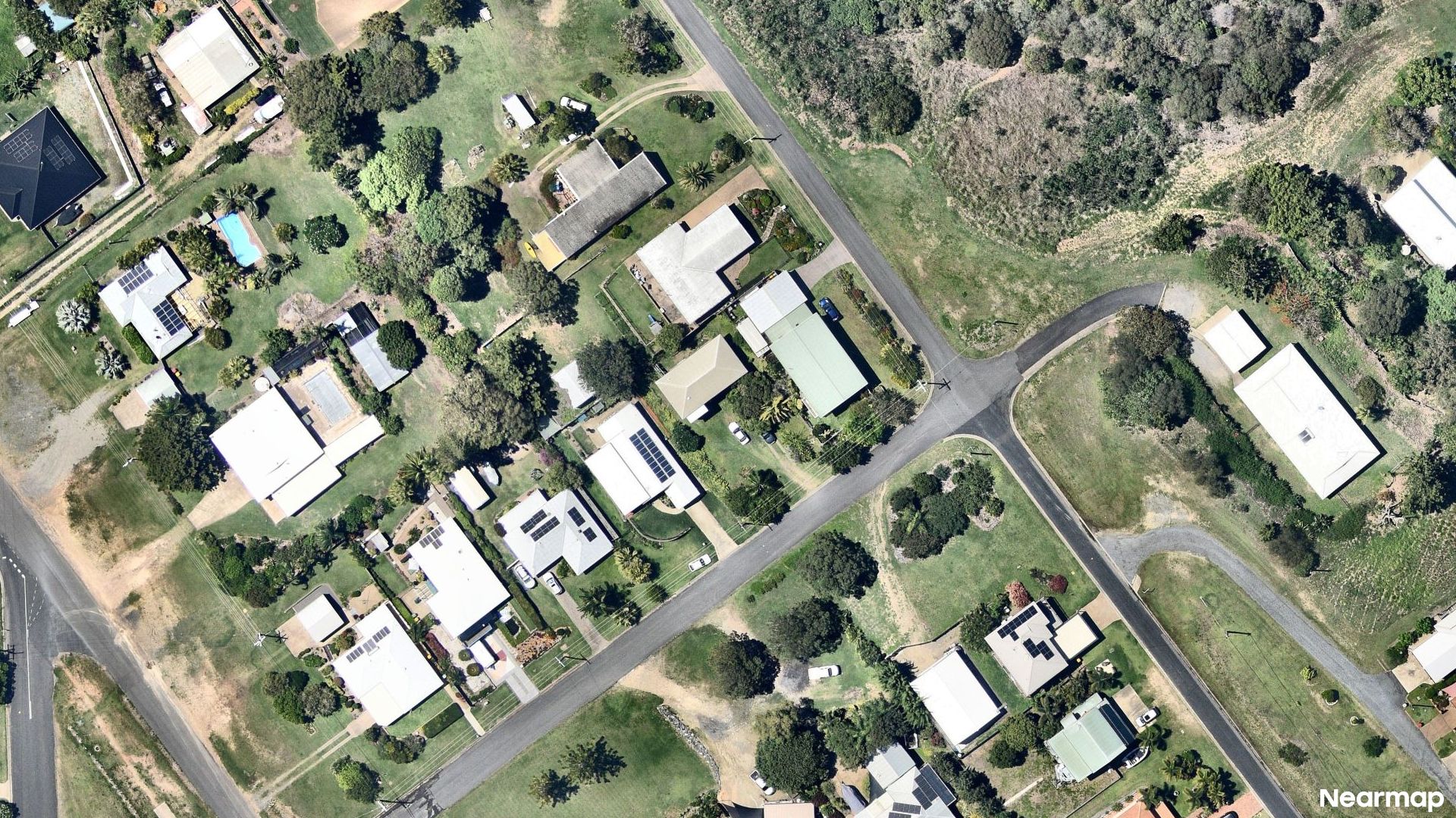 Vertical aerial view