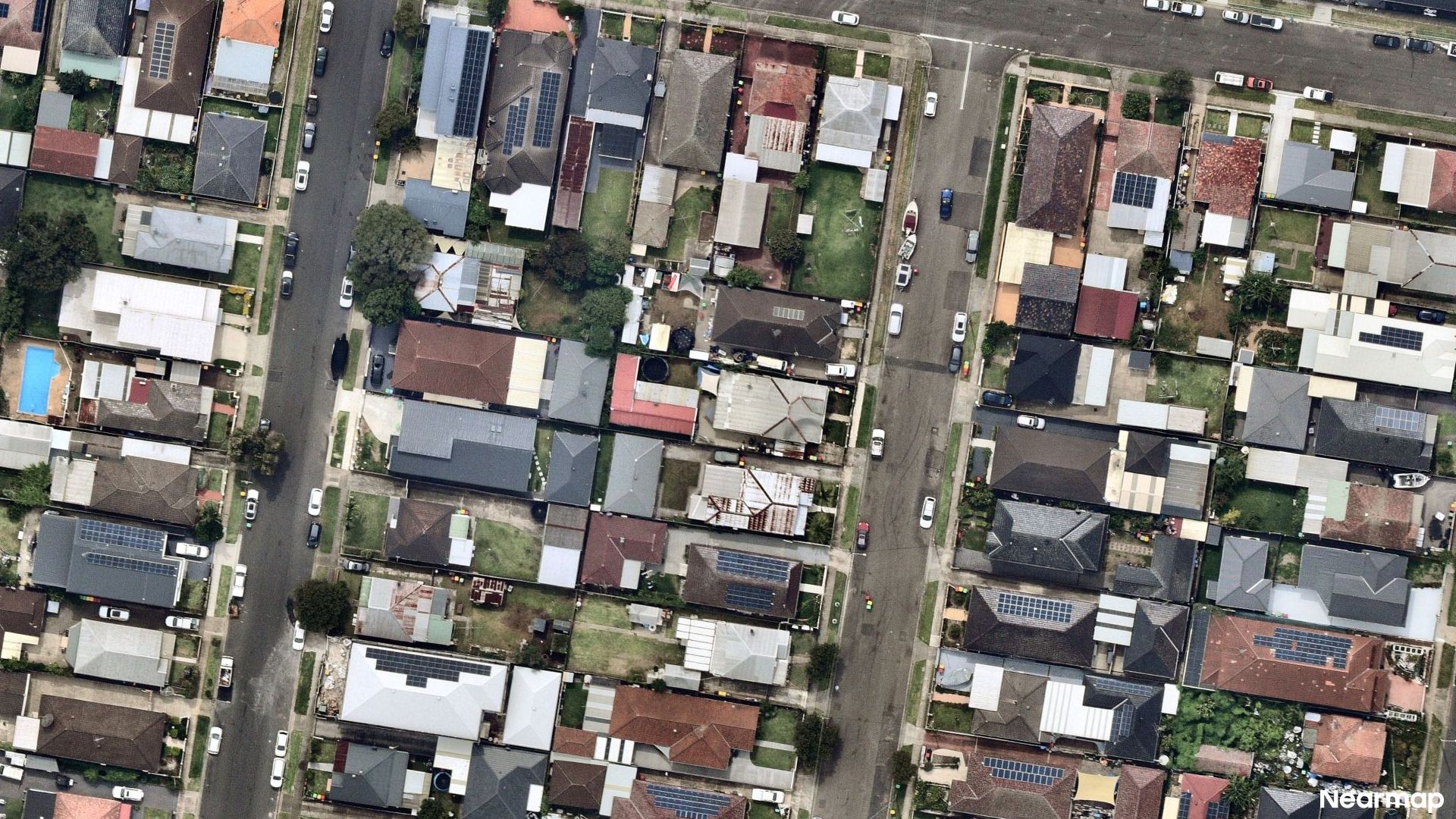 Vertical aerial view