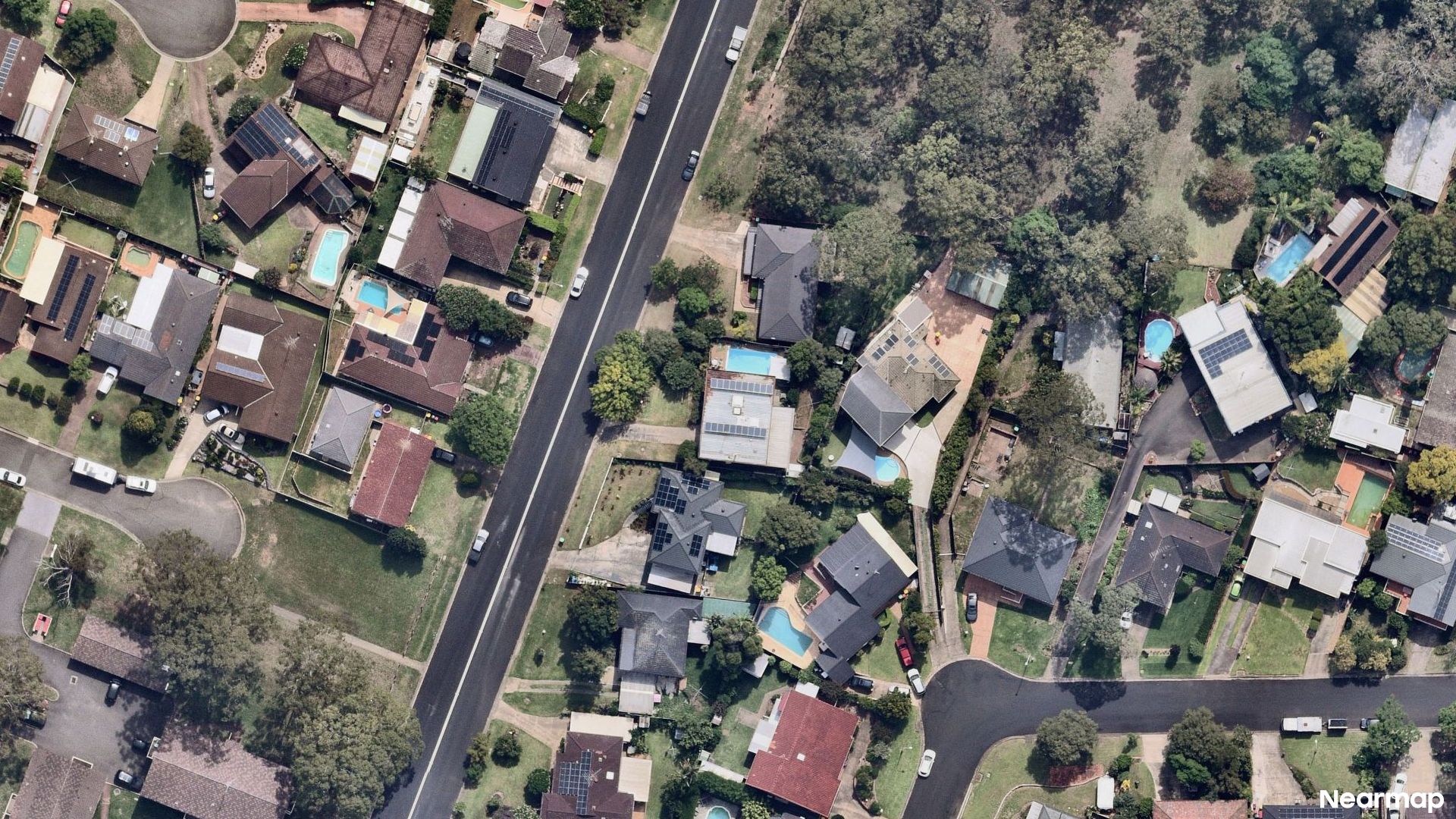 Vertical aerial view