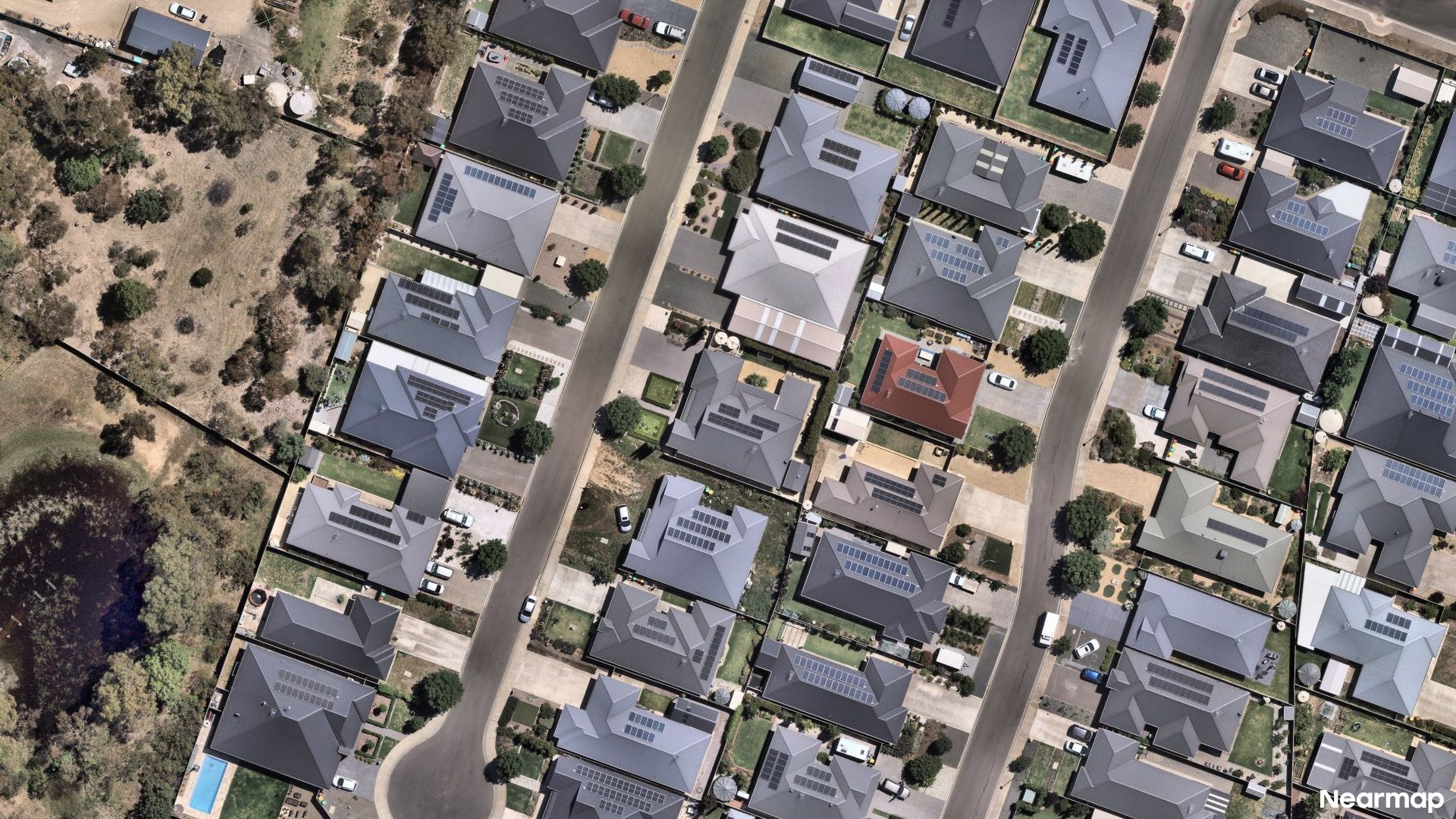 Vertical aerial view