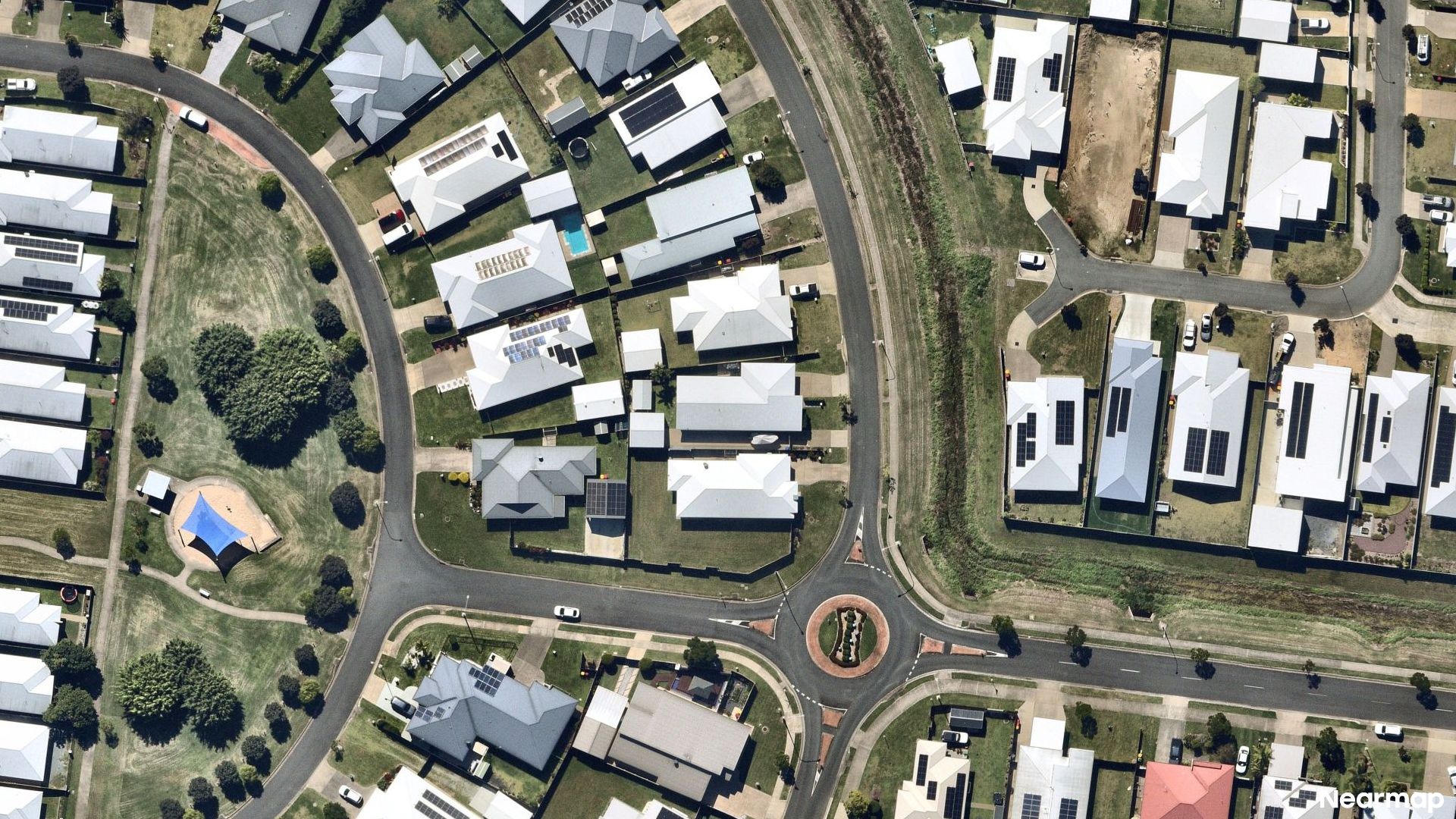 Vertical aerial view