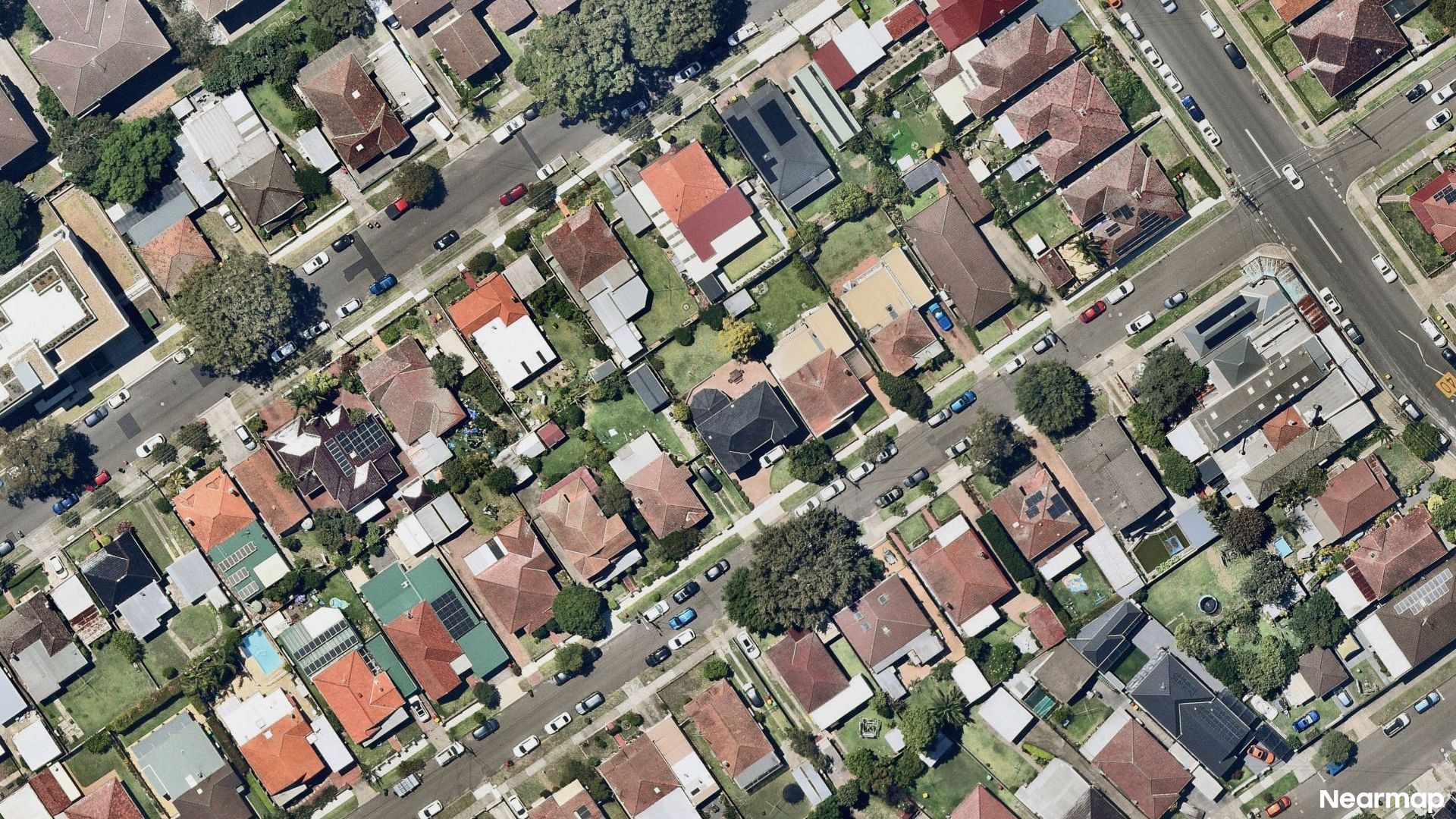 Vertical aerial view