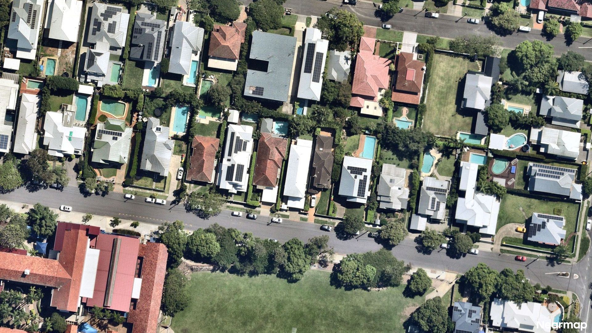 Vertical aerial view
