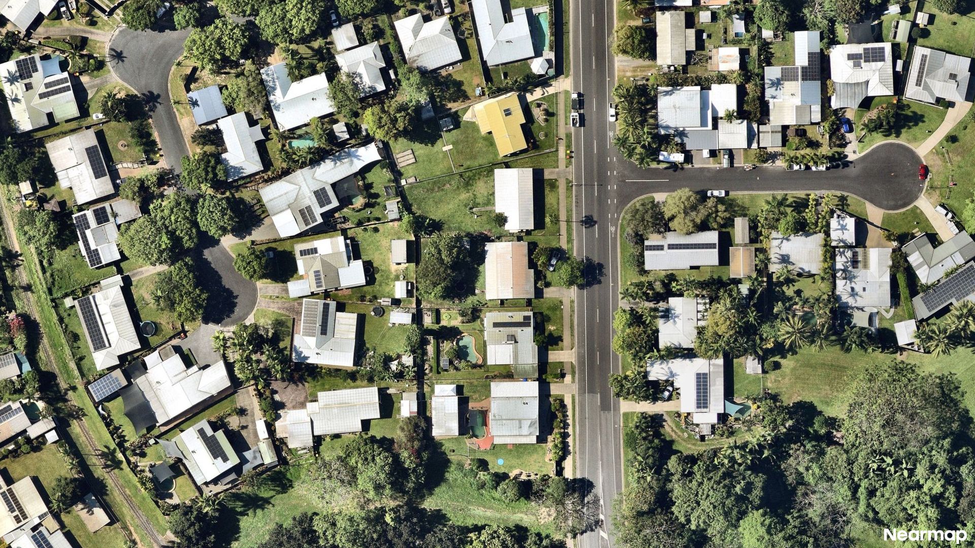 Vertical aerial view