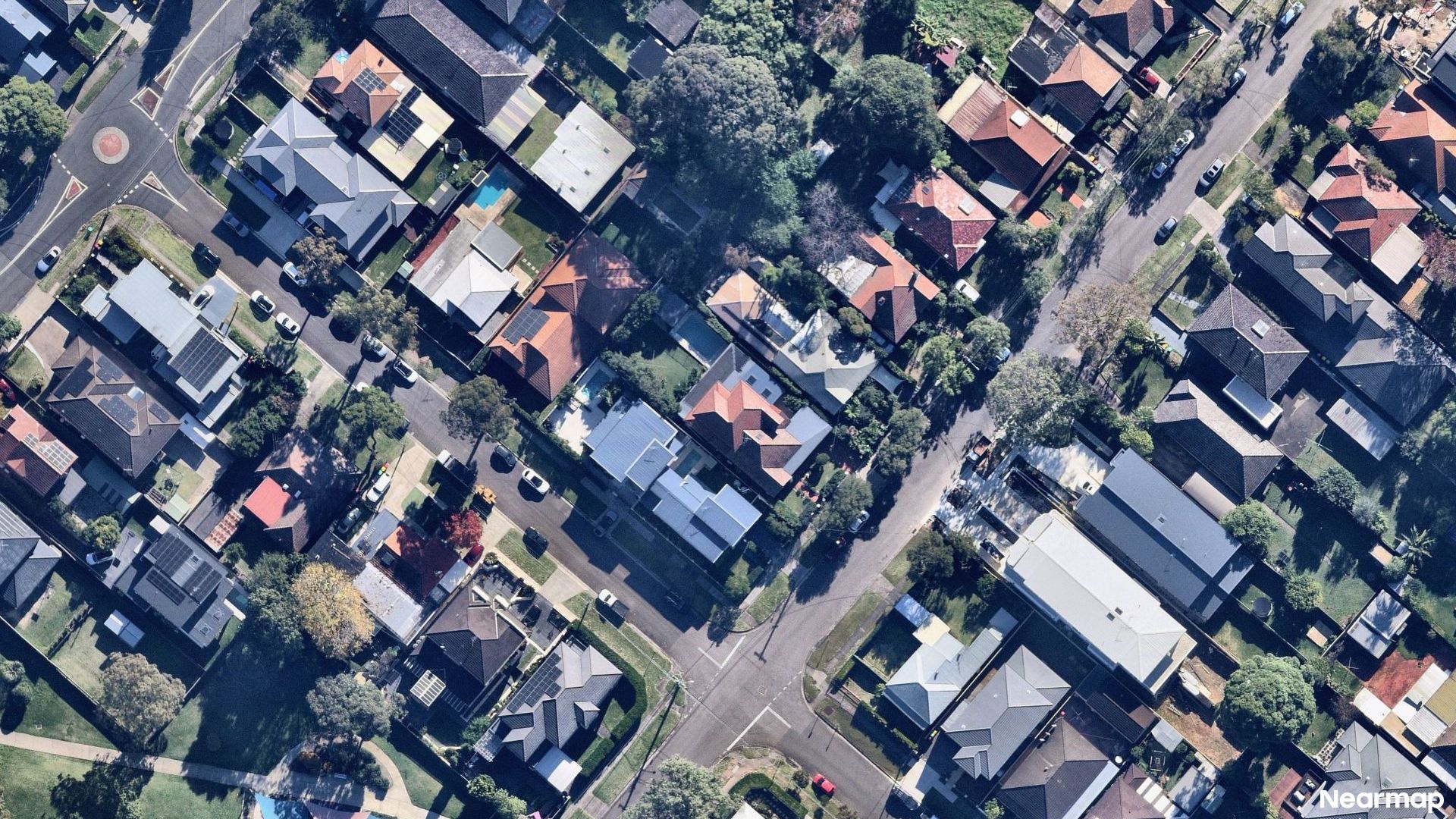 Vertical aerial view