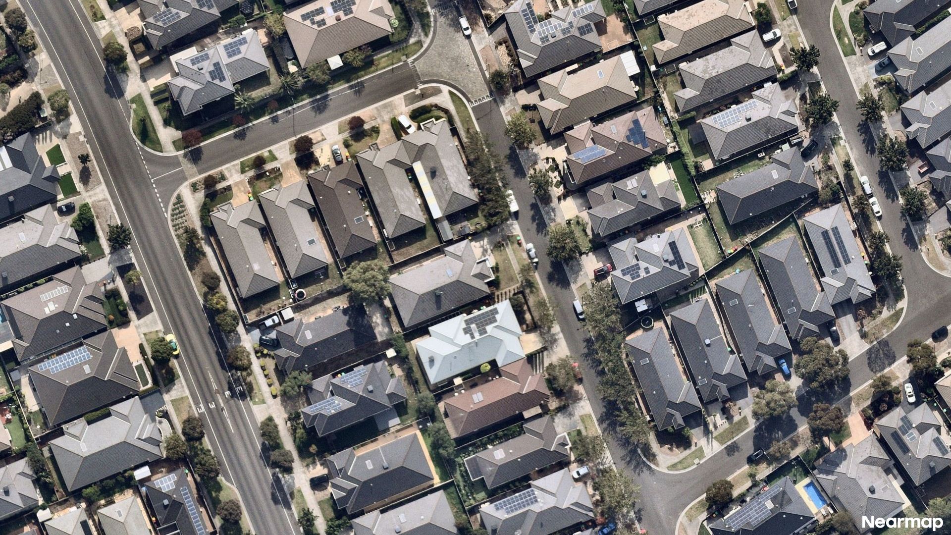 Vertical aerial view