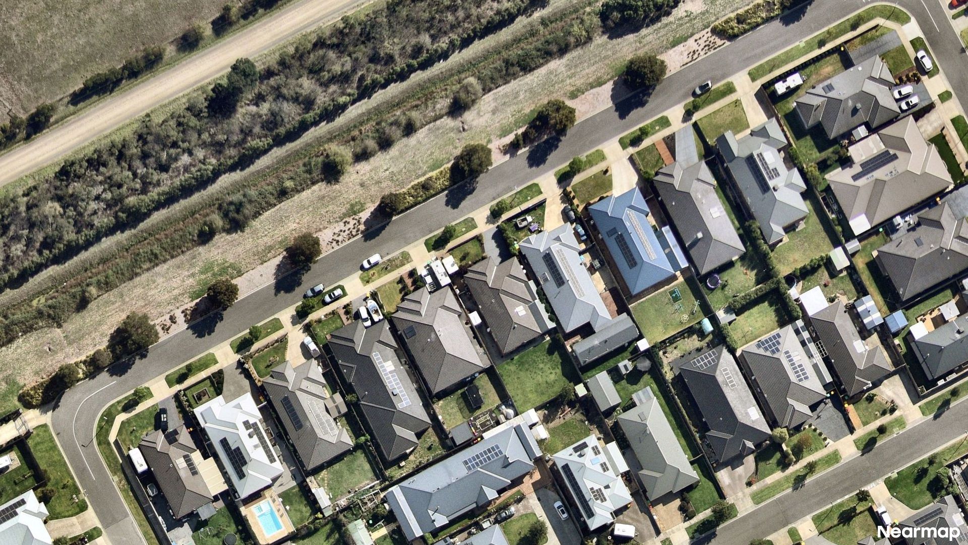 Vertical aerial view