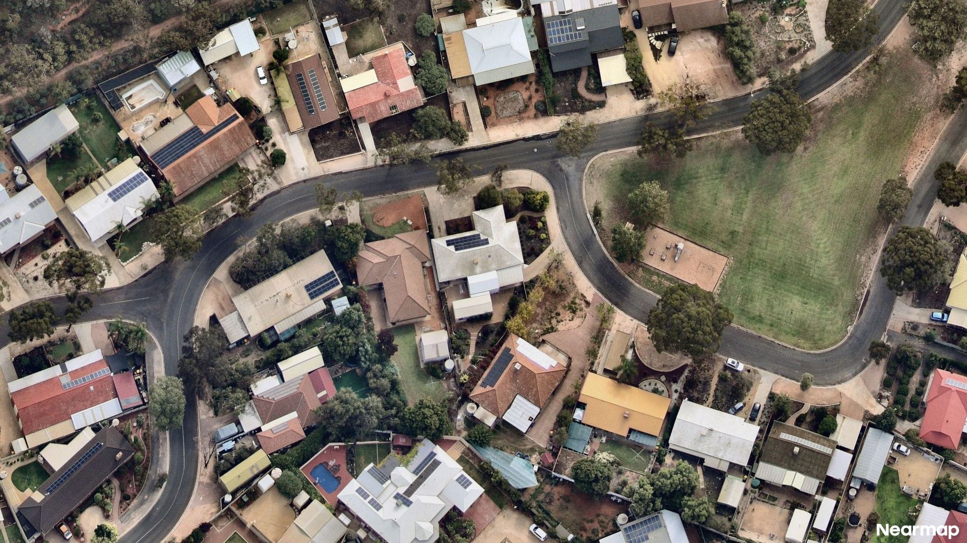 Vertical aerial view