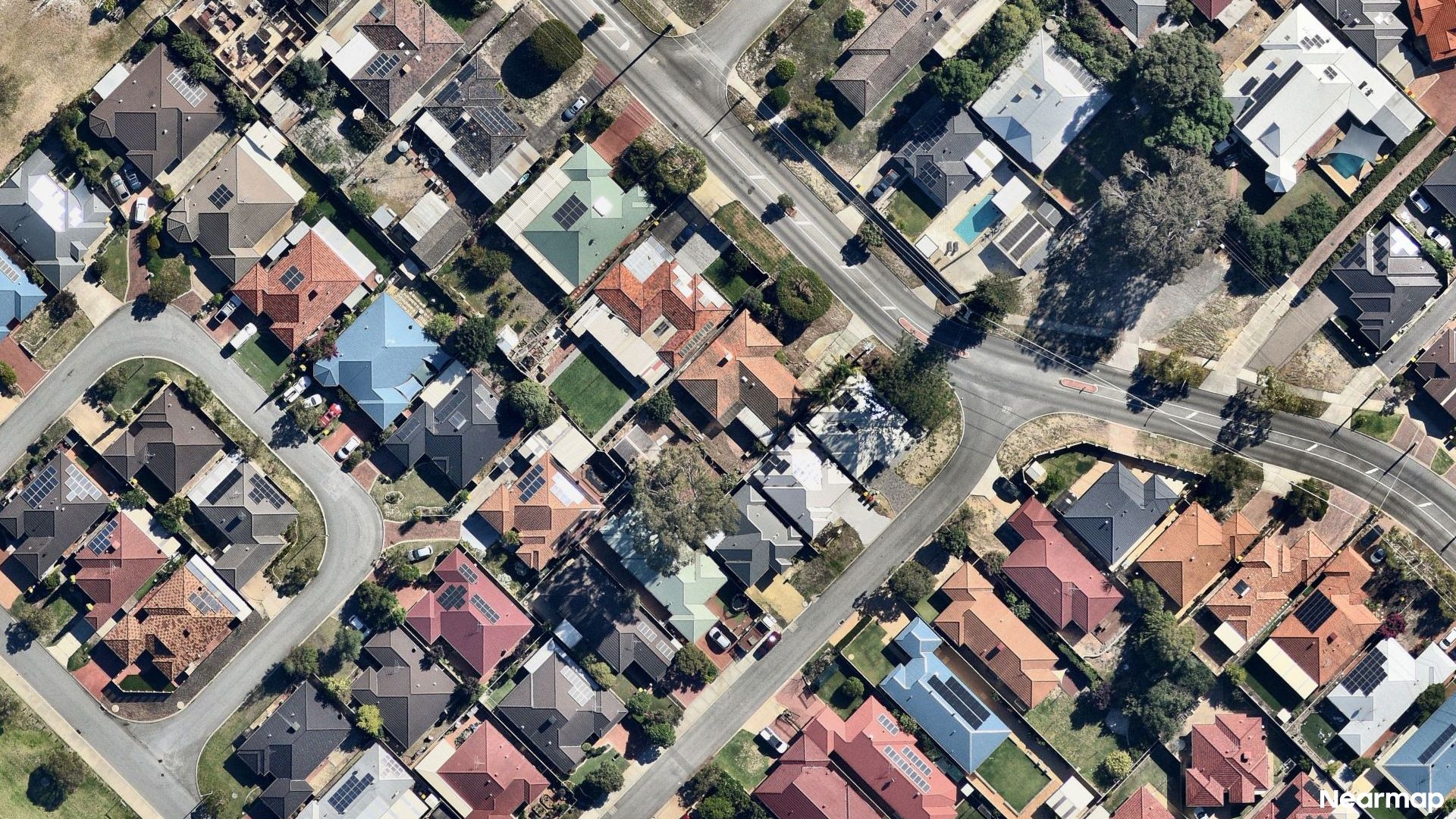 Vertical aerial view