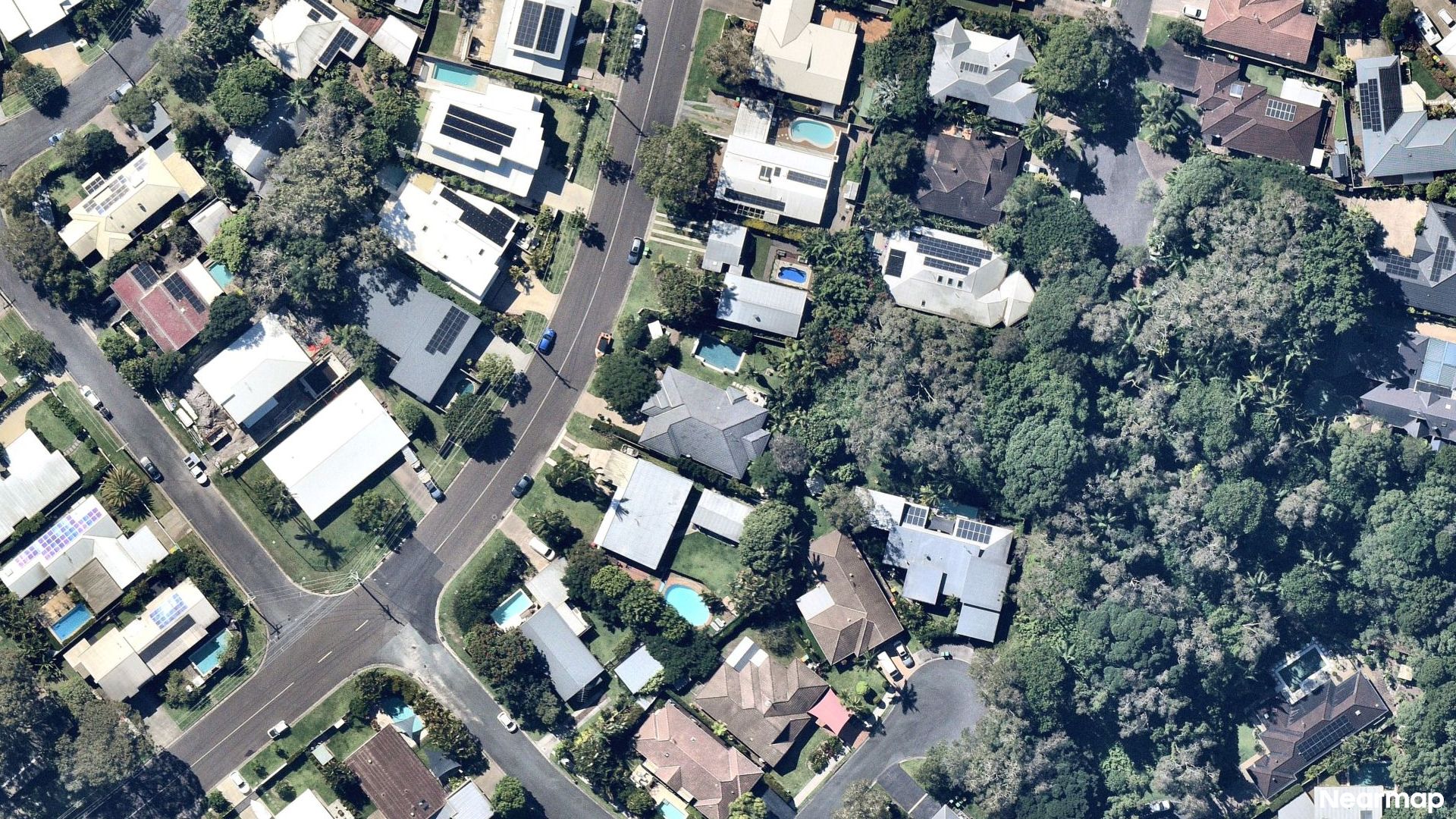 Vertical aerial view