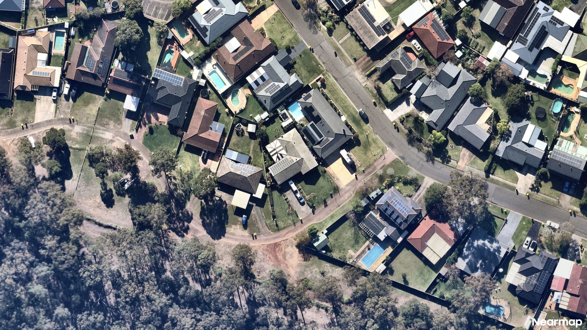 Vertical aerial view
