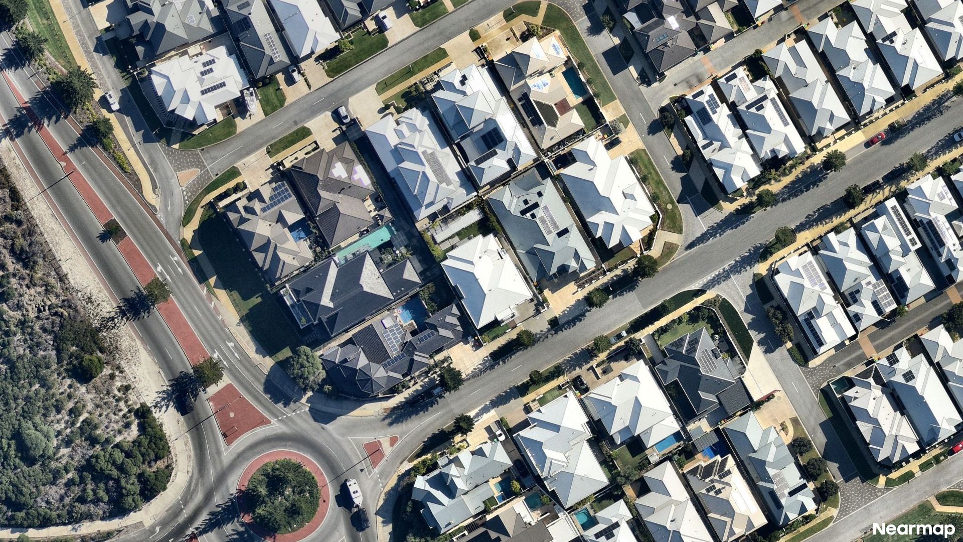 Vertical aerial view