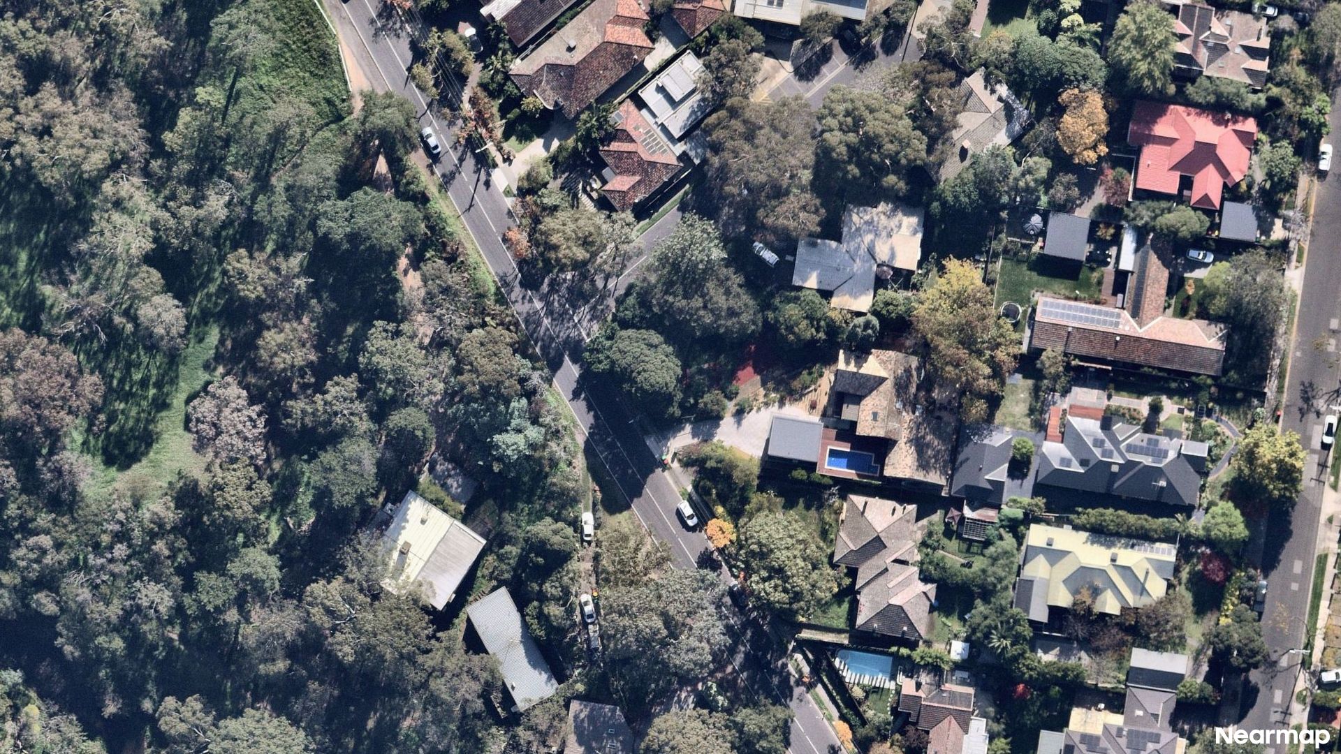 Vertical aerial view