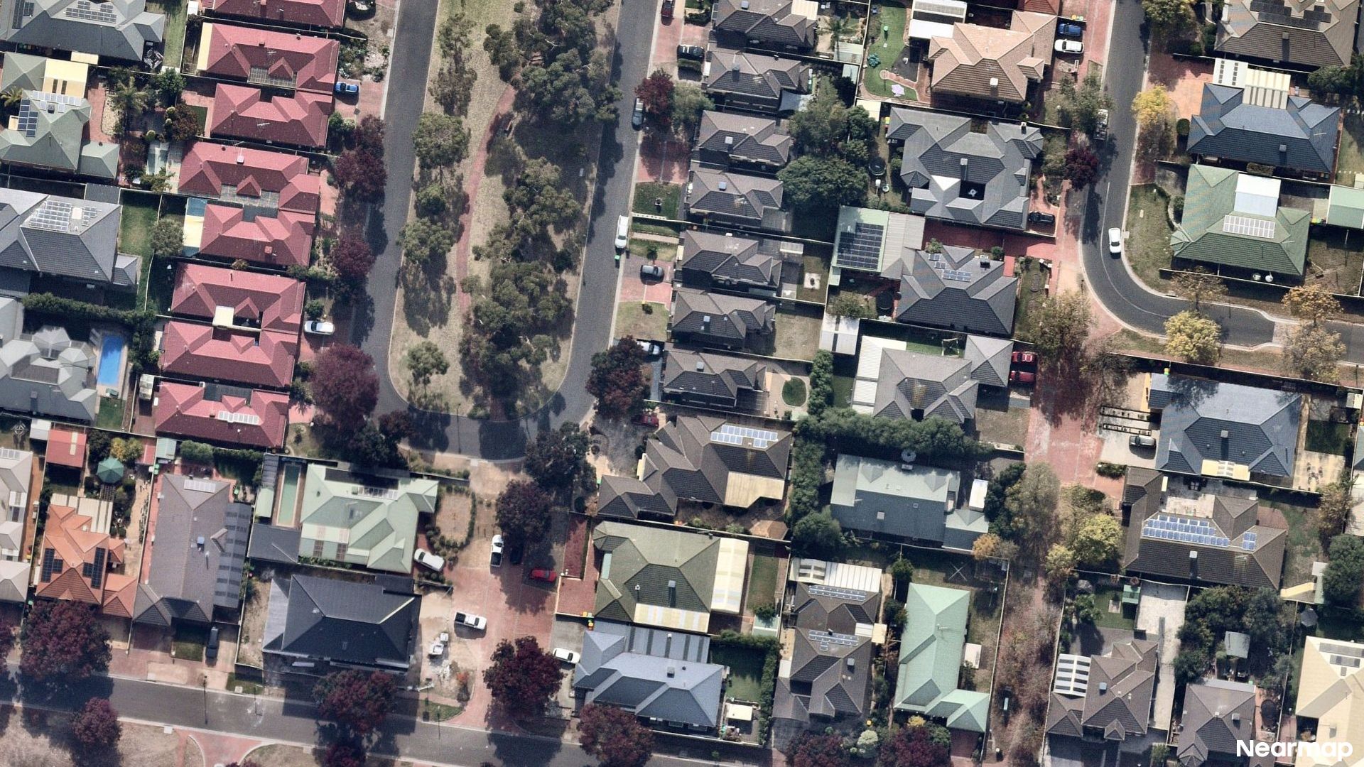 Vertical aerial view