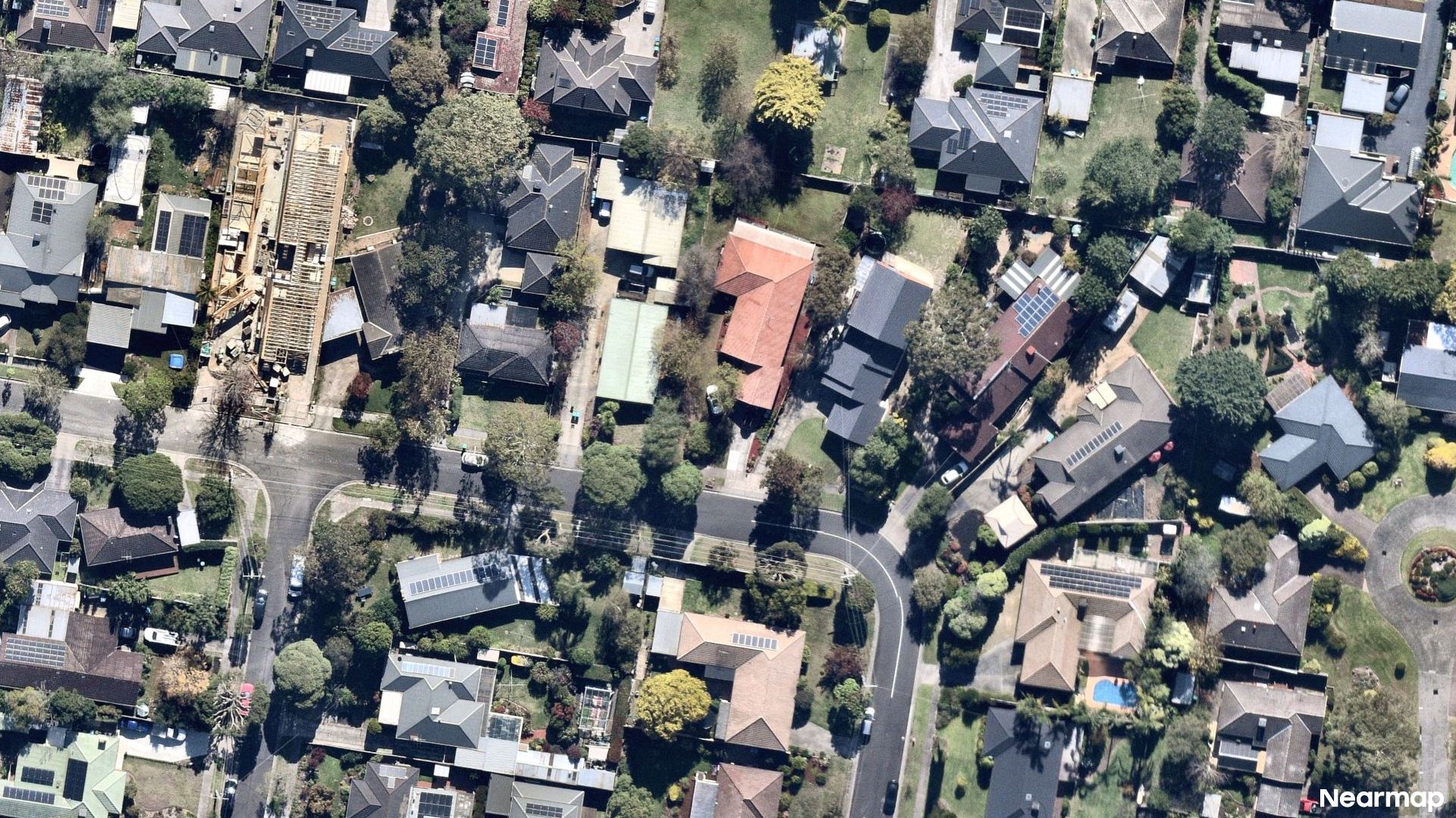 Vertical aerial view