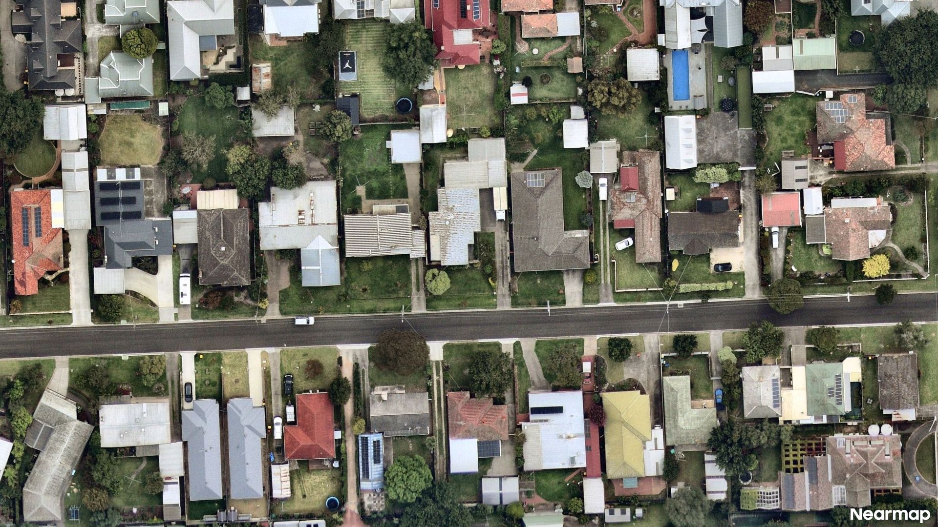 Vertical aerial view