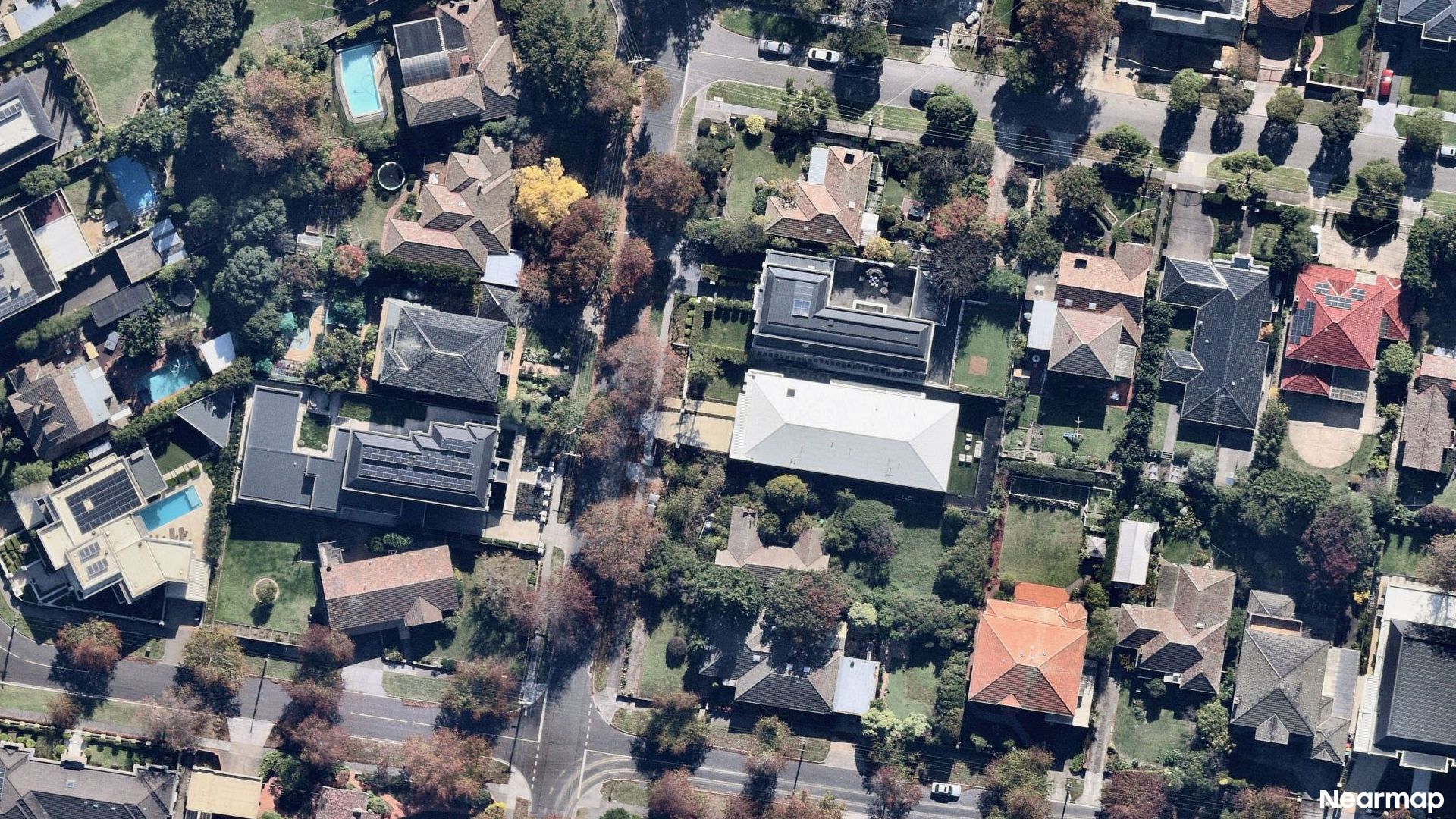 Vertical aerial view
