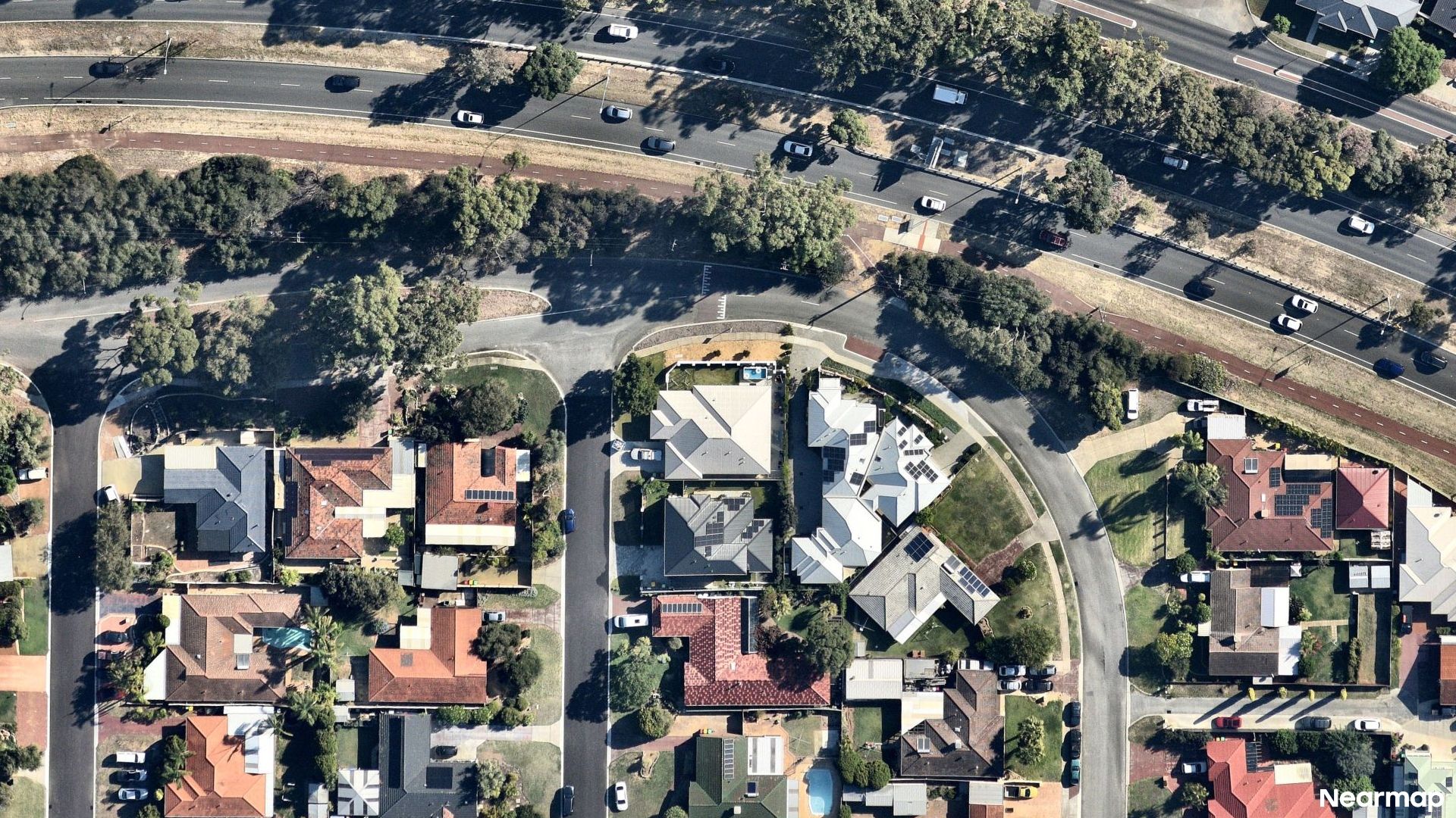 Vertical aerial view