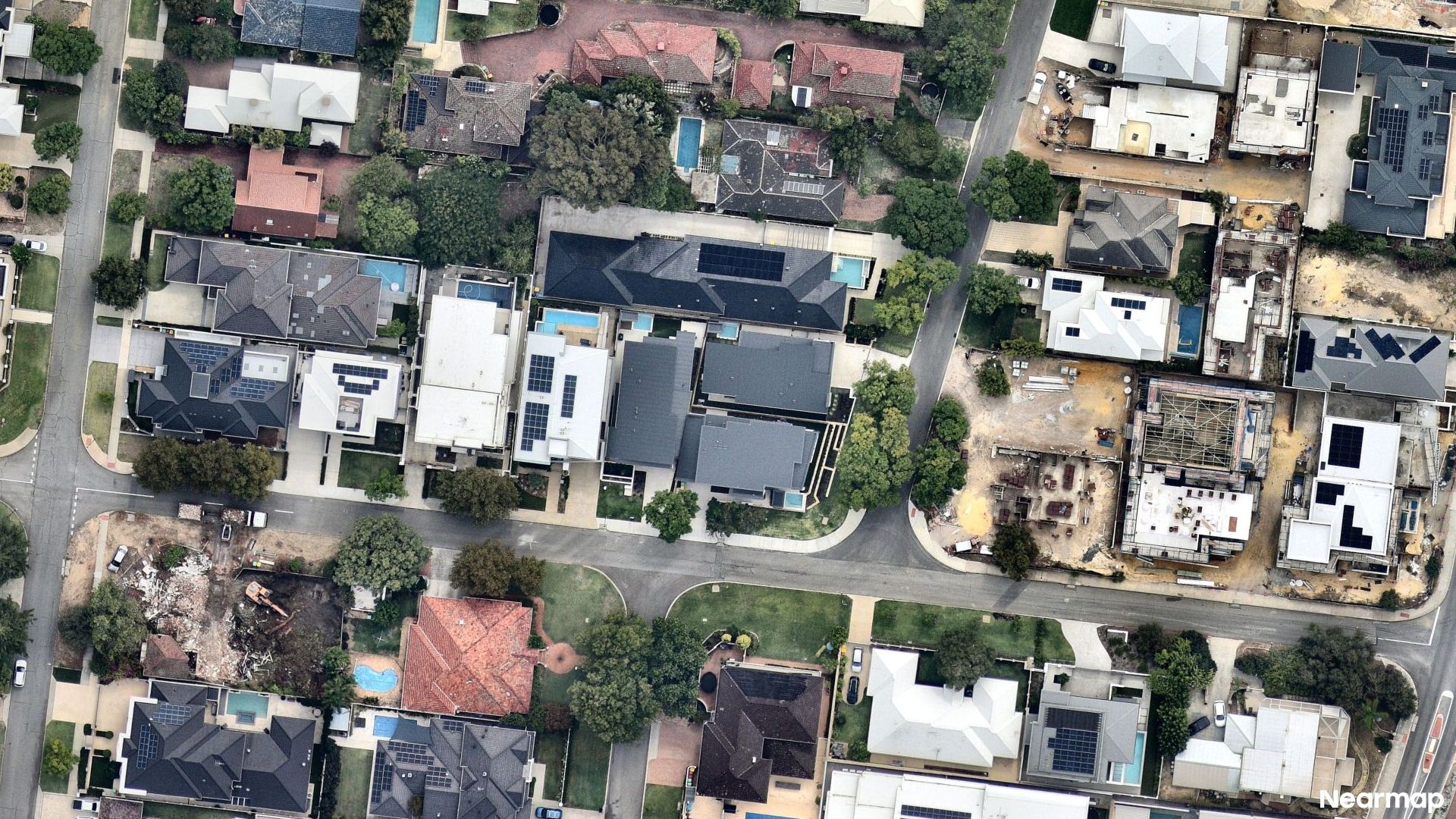 Vertical aerial view