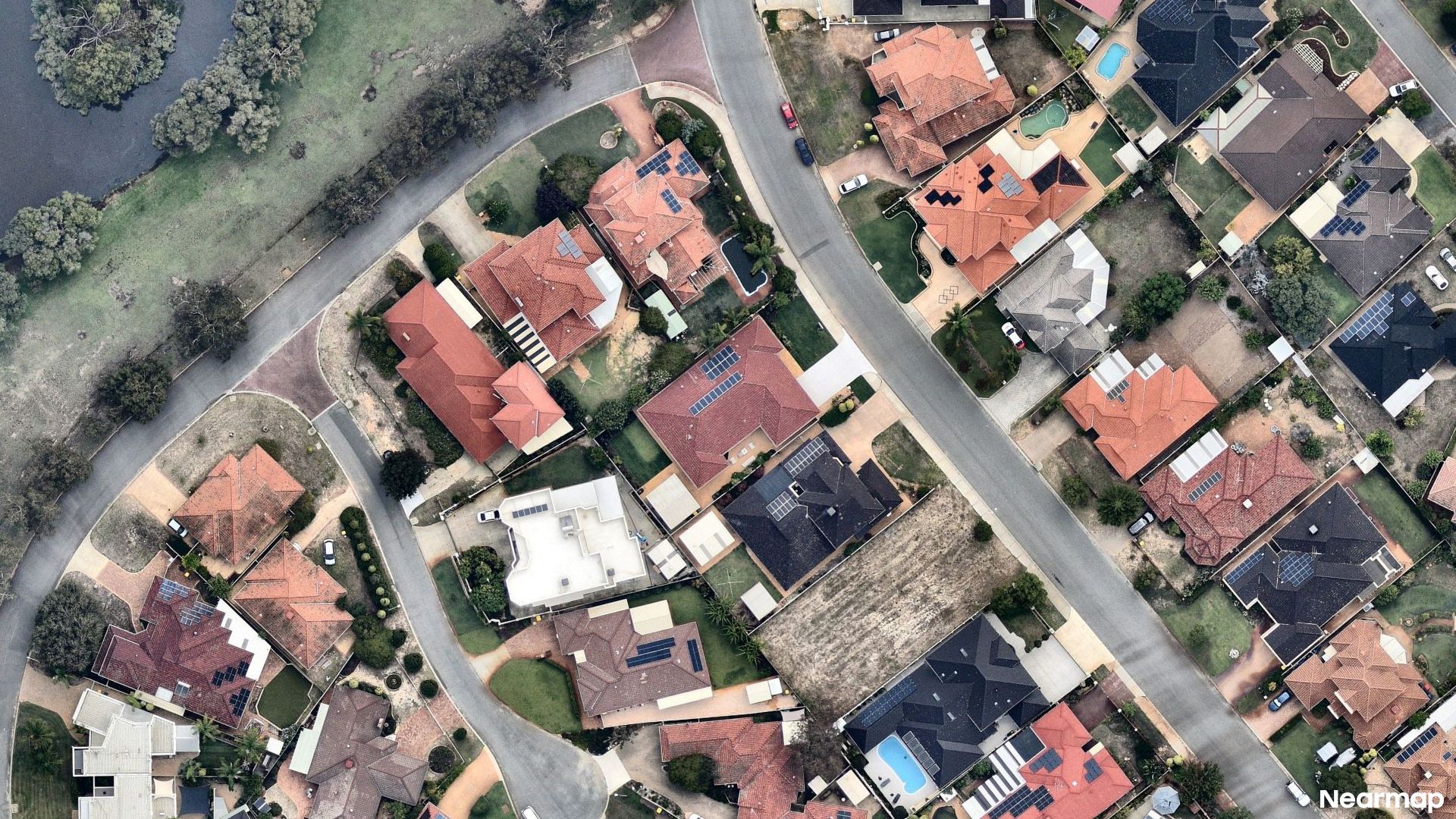 Vertical aerial view