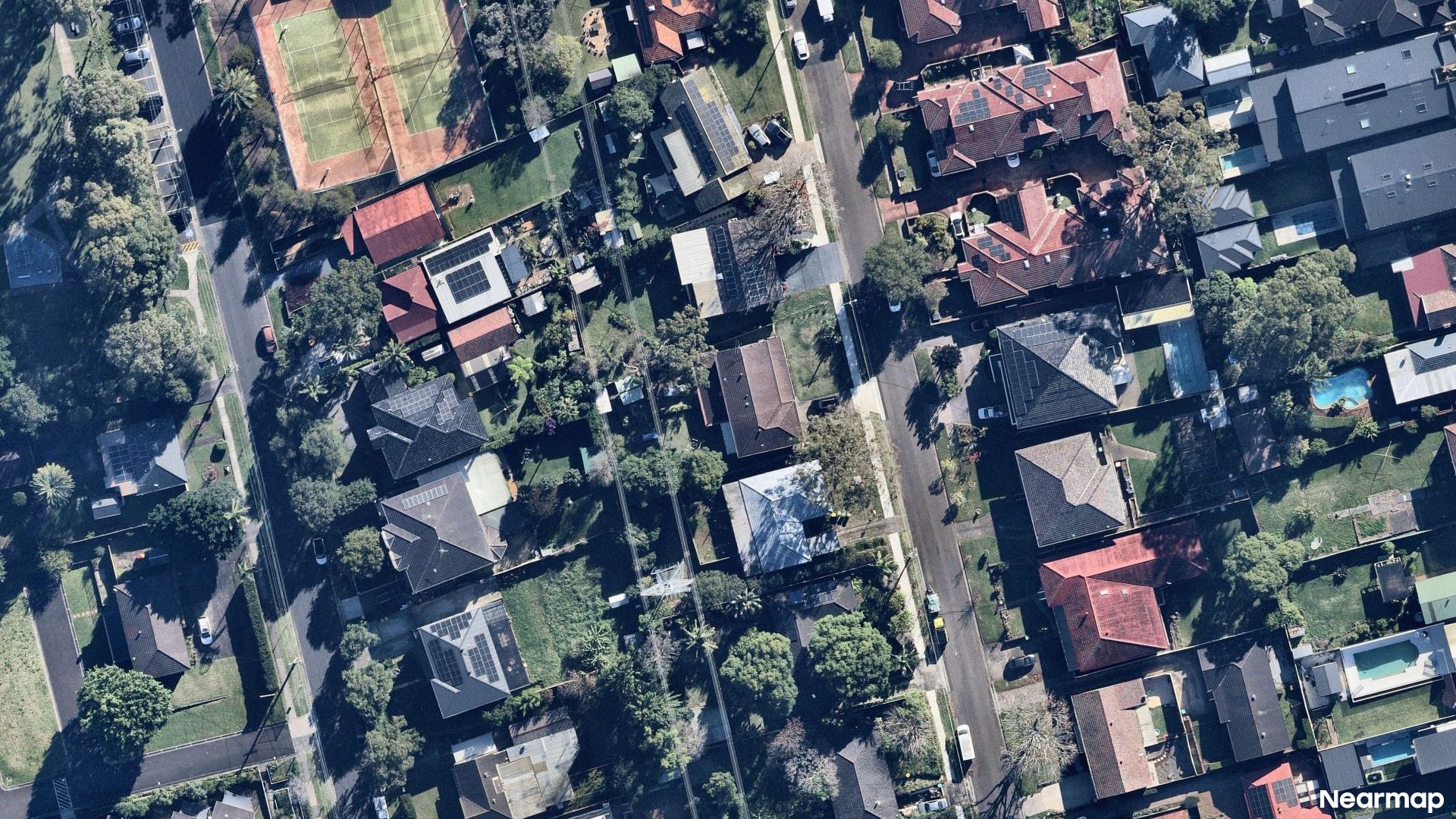 Vertical aerial view