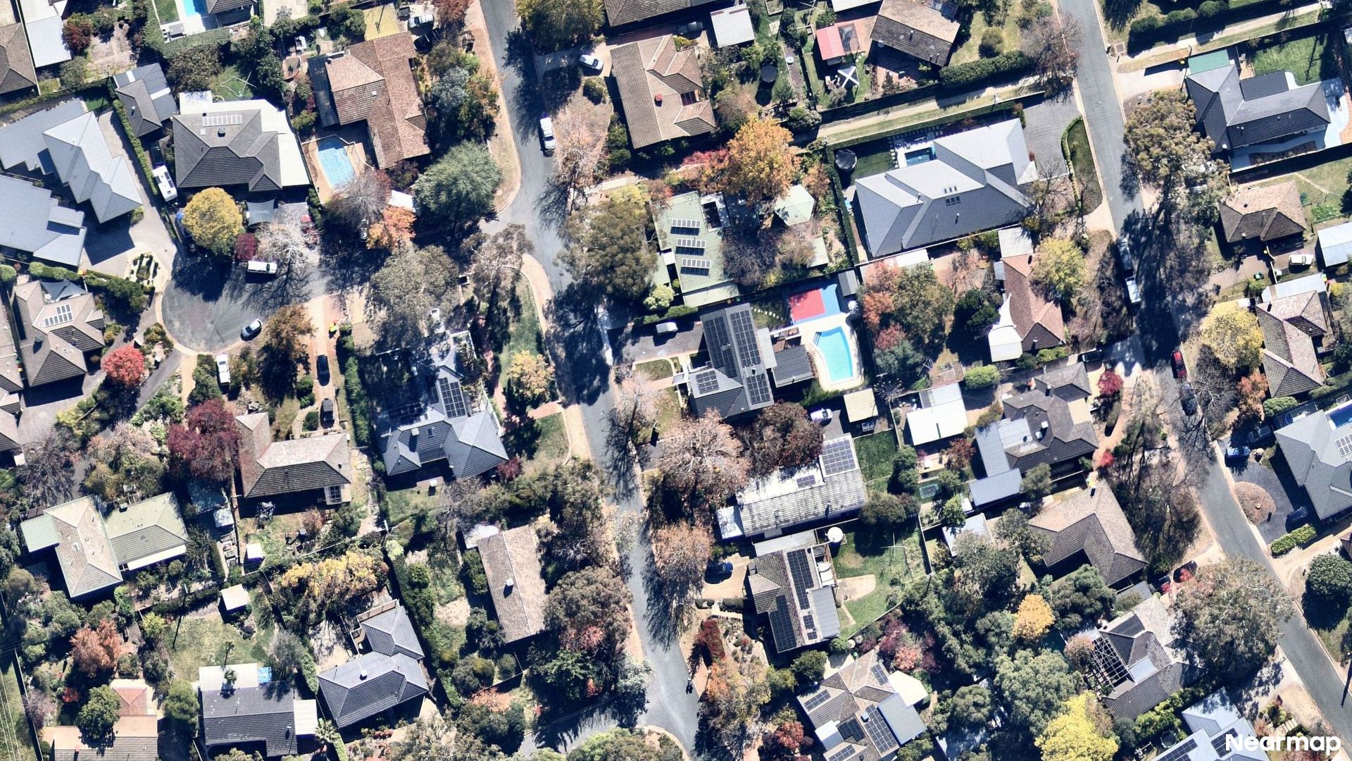 Vertical aerial view