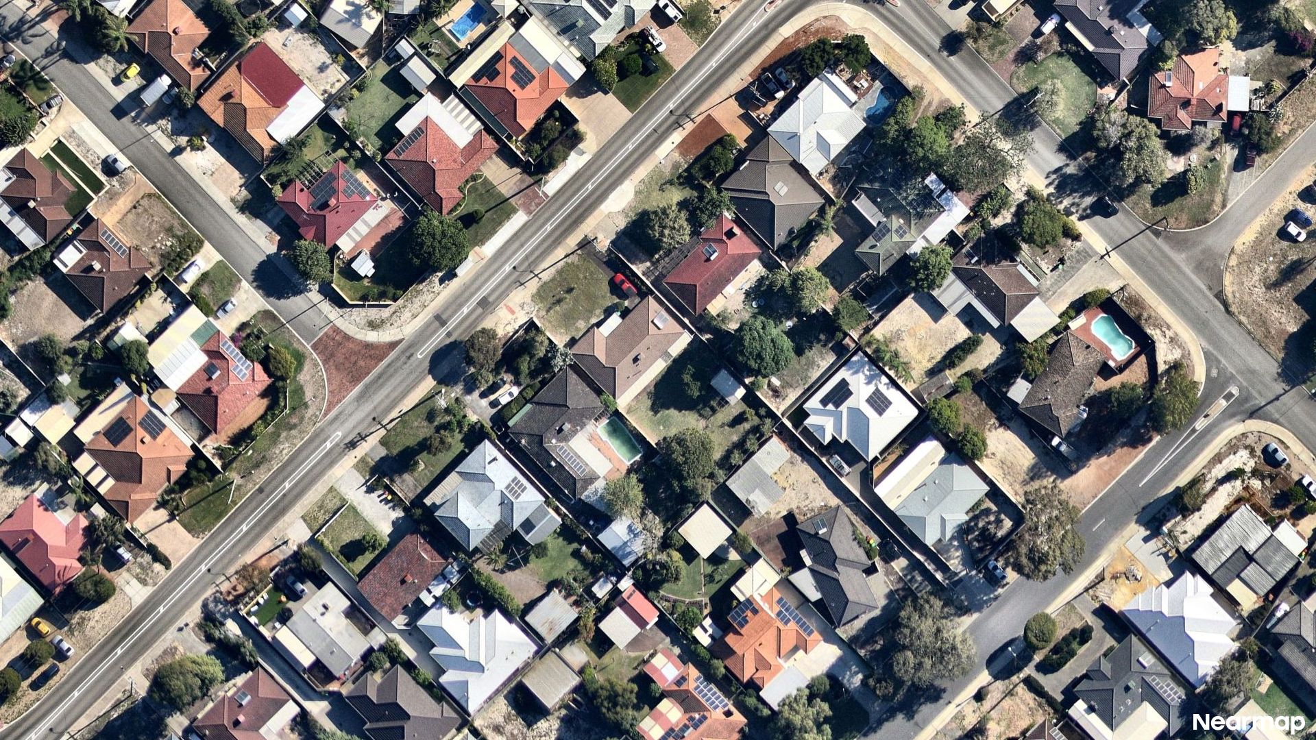 Vertical aerial view